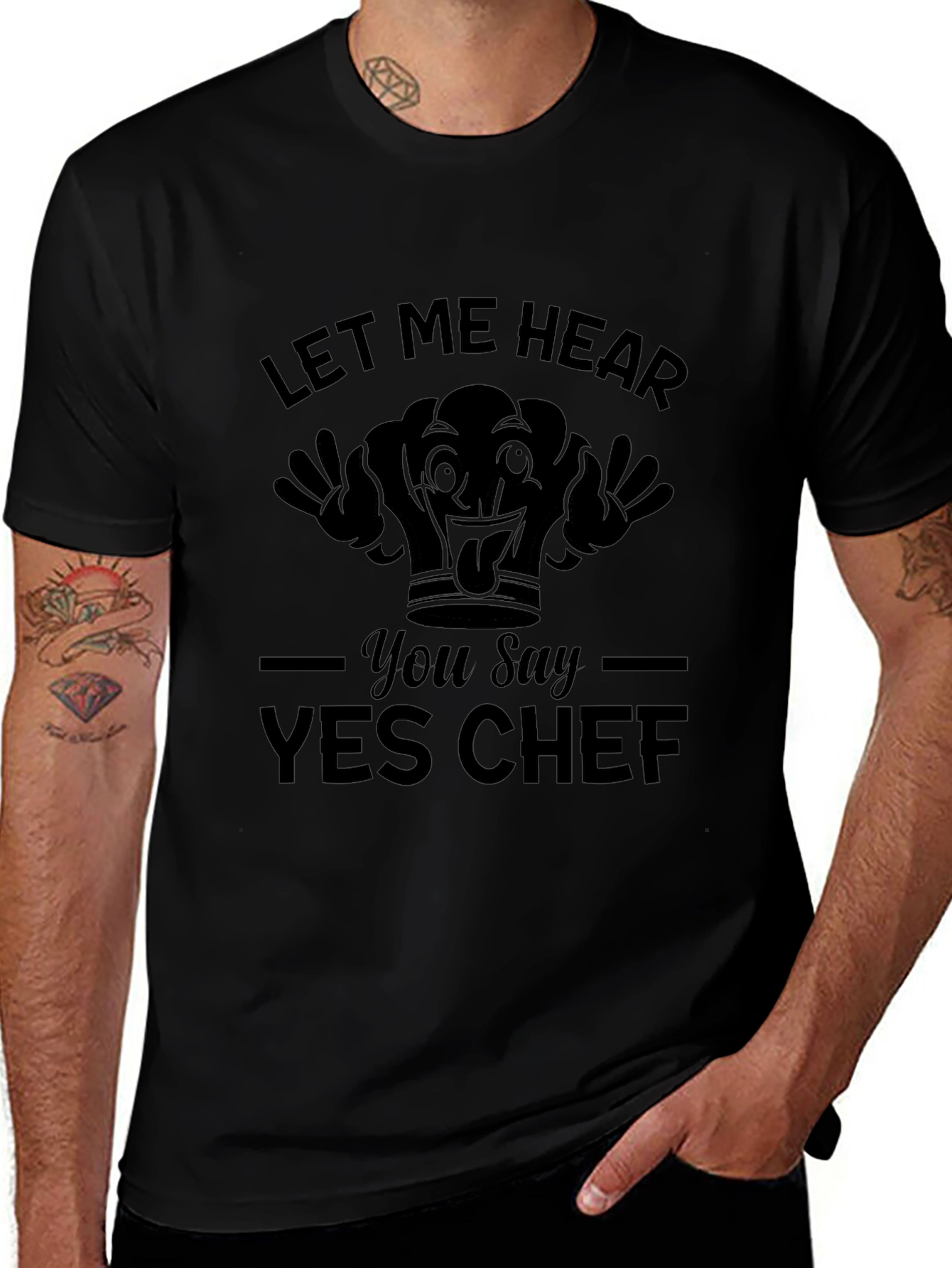 Yes Chef T-Shirt Funny Chef Hat Tee Kitchen Apparel