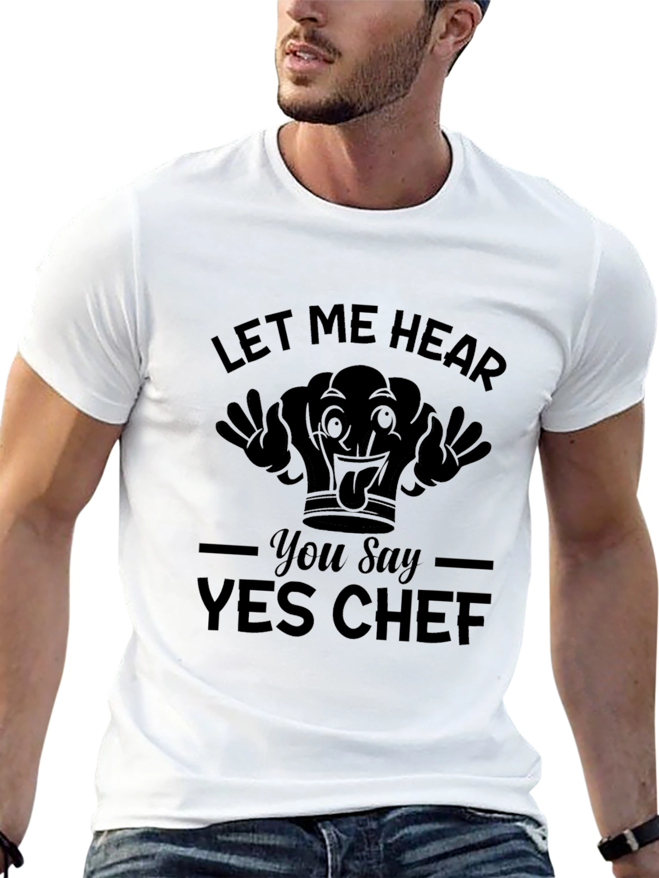 Yes Chef T-Shirt Funny Chef Hat Tee Kitchen Apparel