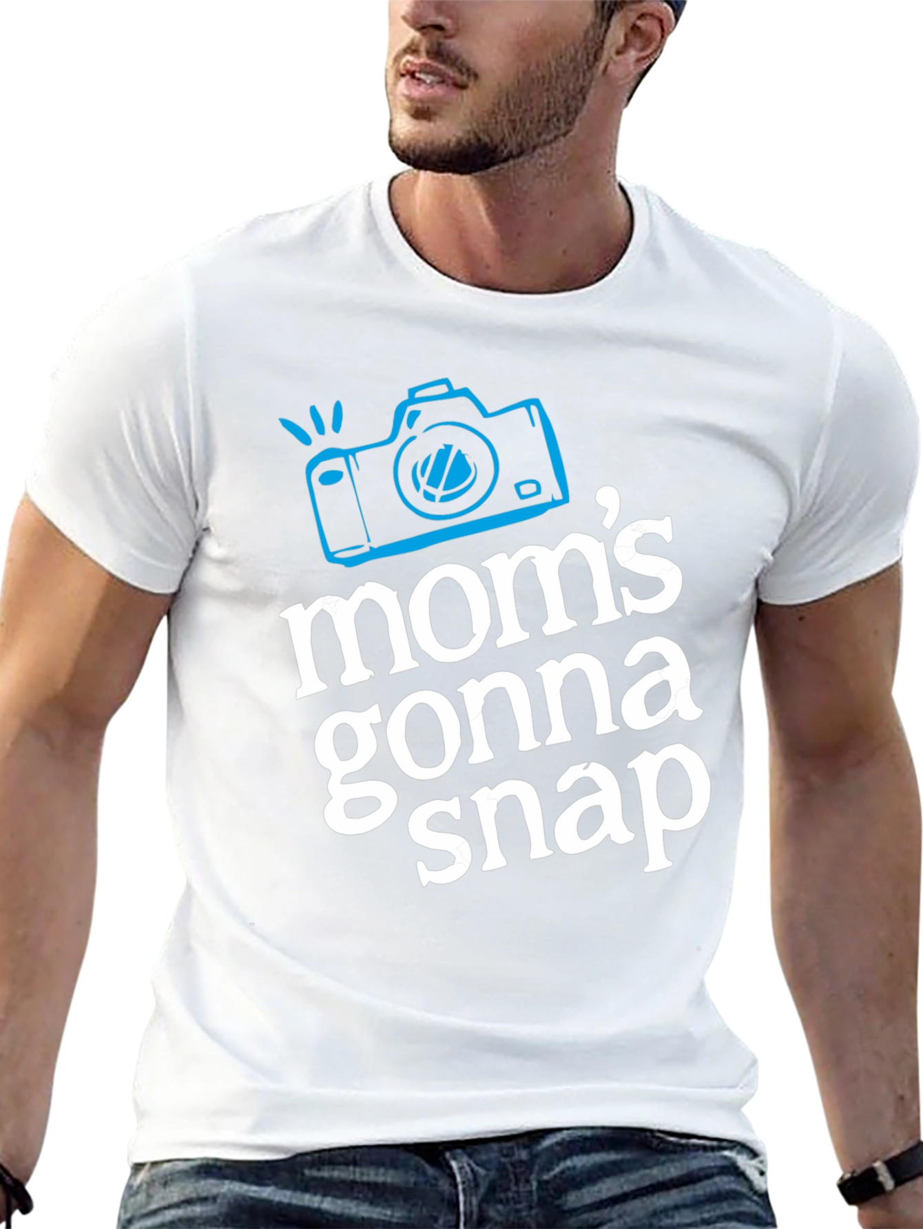 Moms Gonna Snap Graphic Tee - Black T-Shirt