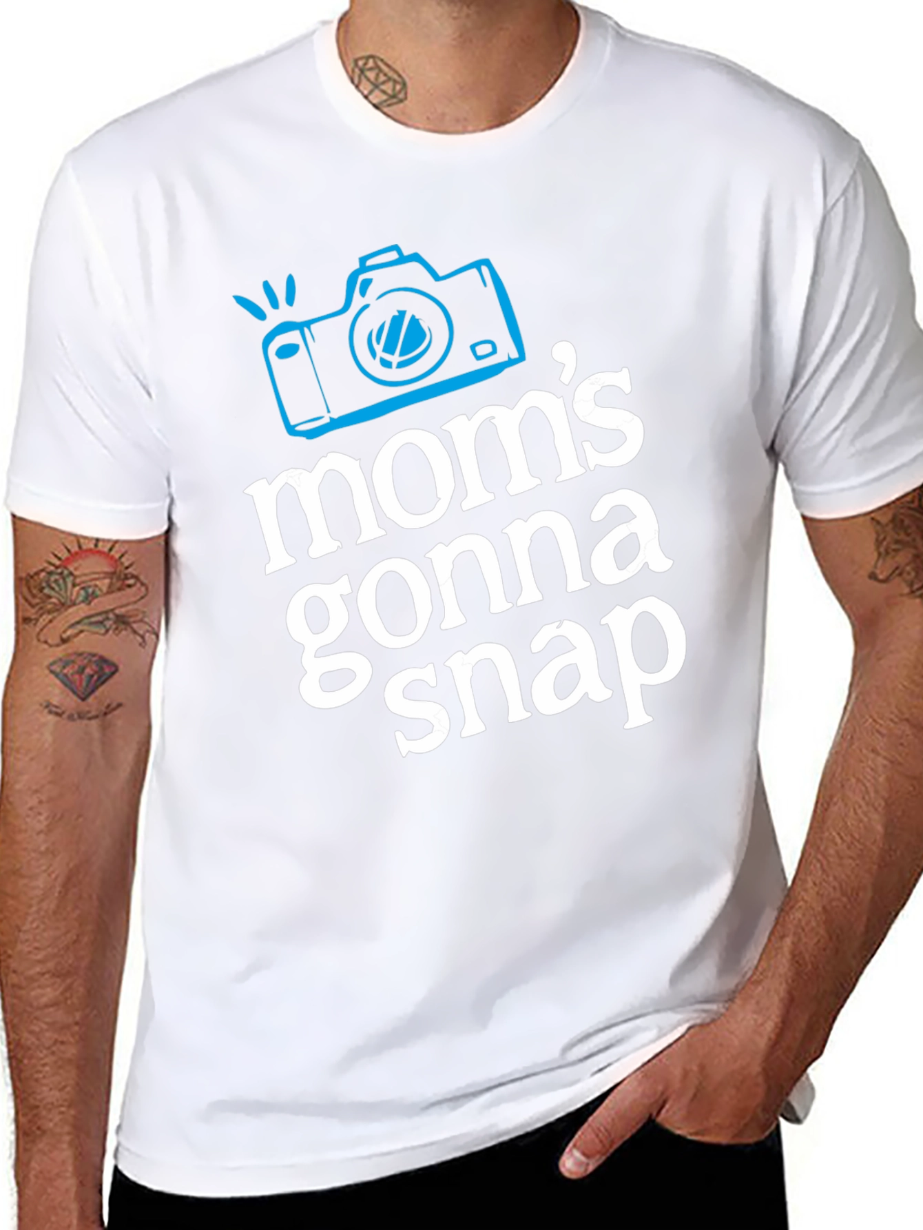 Moms Gonna Snap Graphic Tee - Black T-Shirt