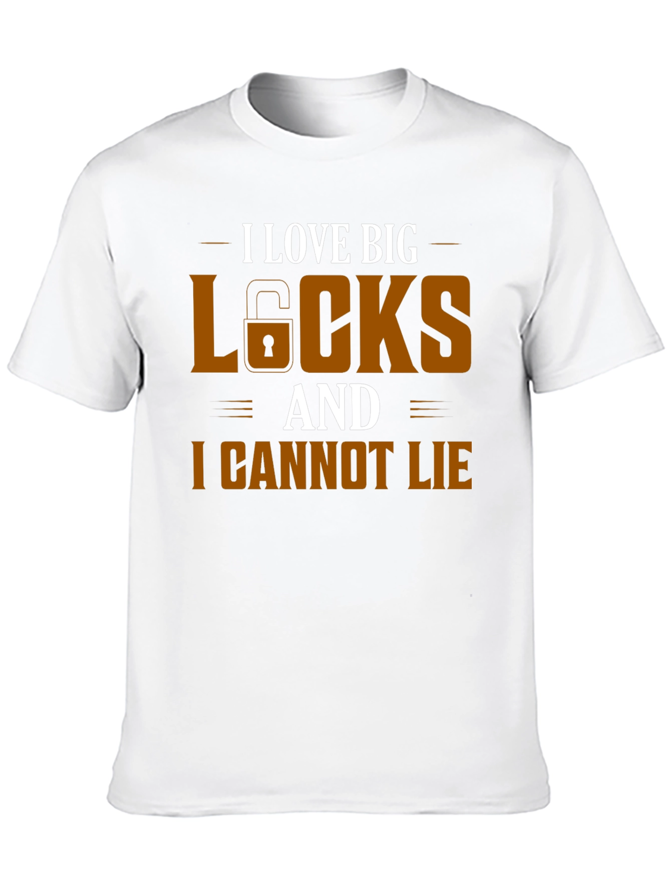 I Love Big Locks Funny Graphic T-Shirt