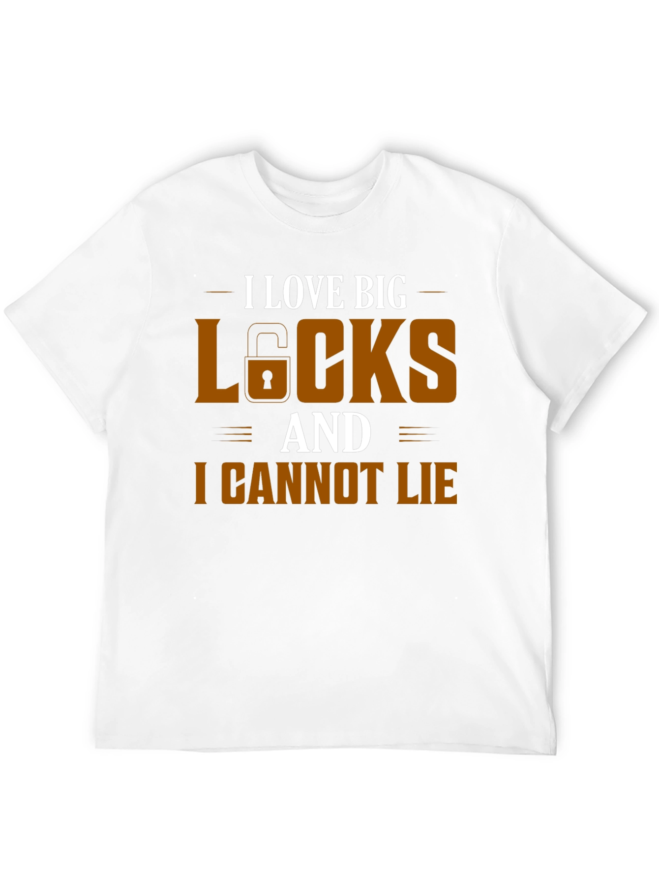 I Love Big Locks Funny Graphic T-Shirt