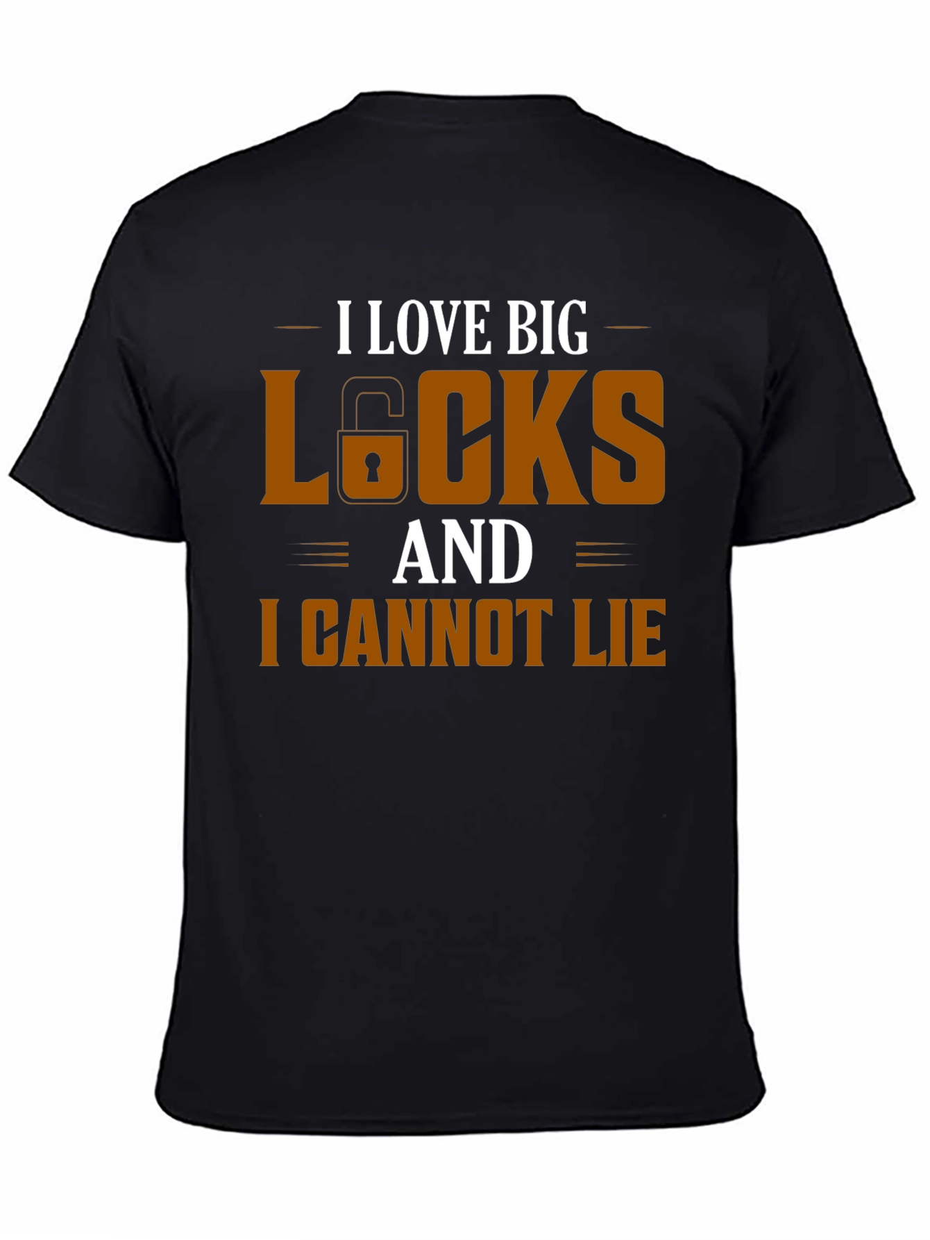 I Love Big Locks Funny Graphic T-Shirt
