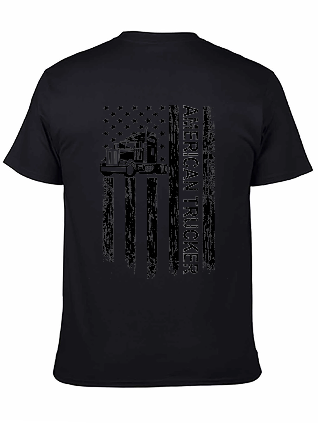 American Trucker Flag Graphic T-Shirt