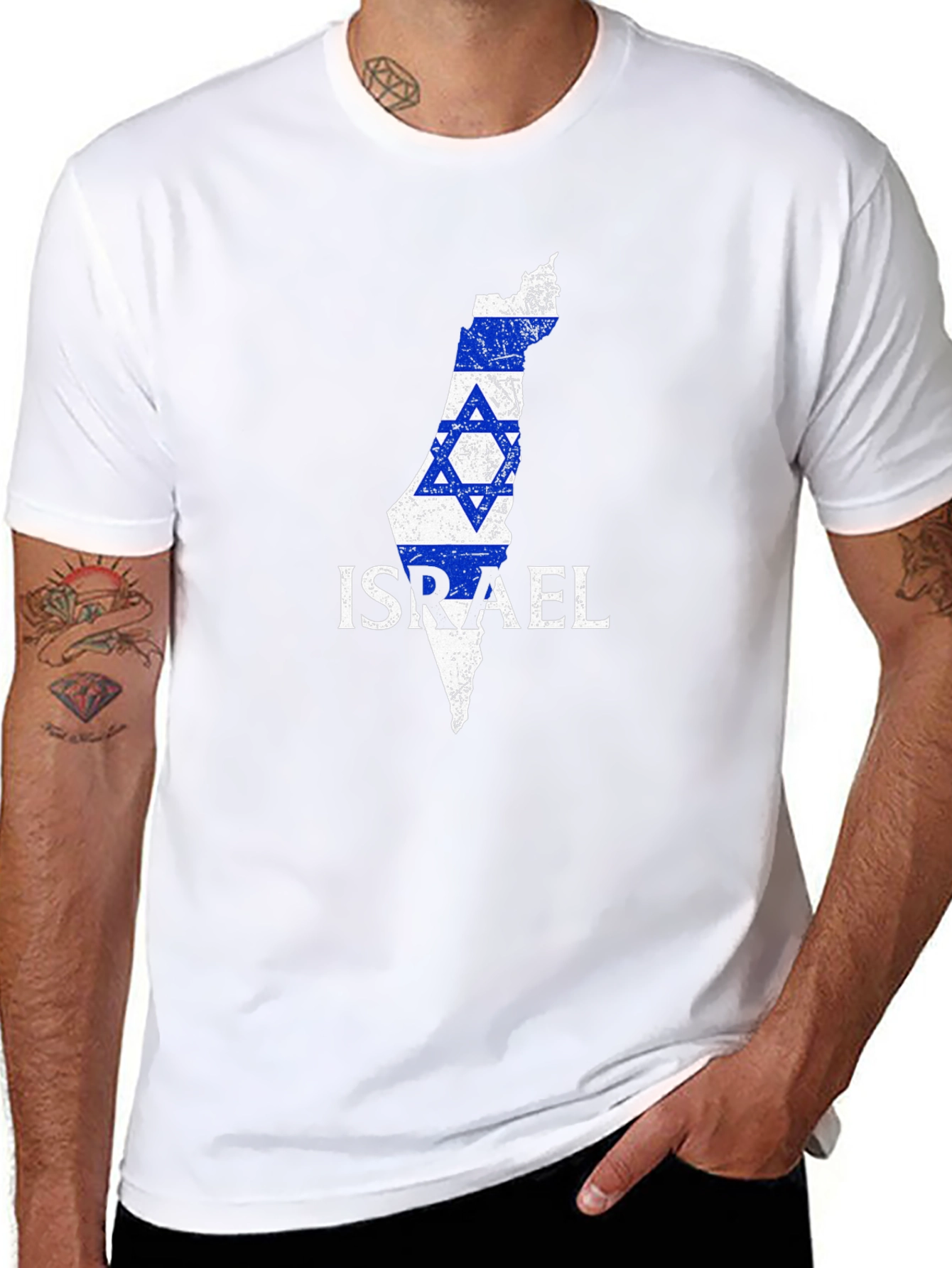 Israel Map Star T-Shirt