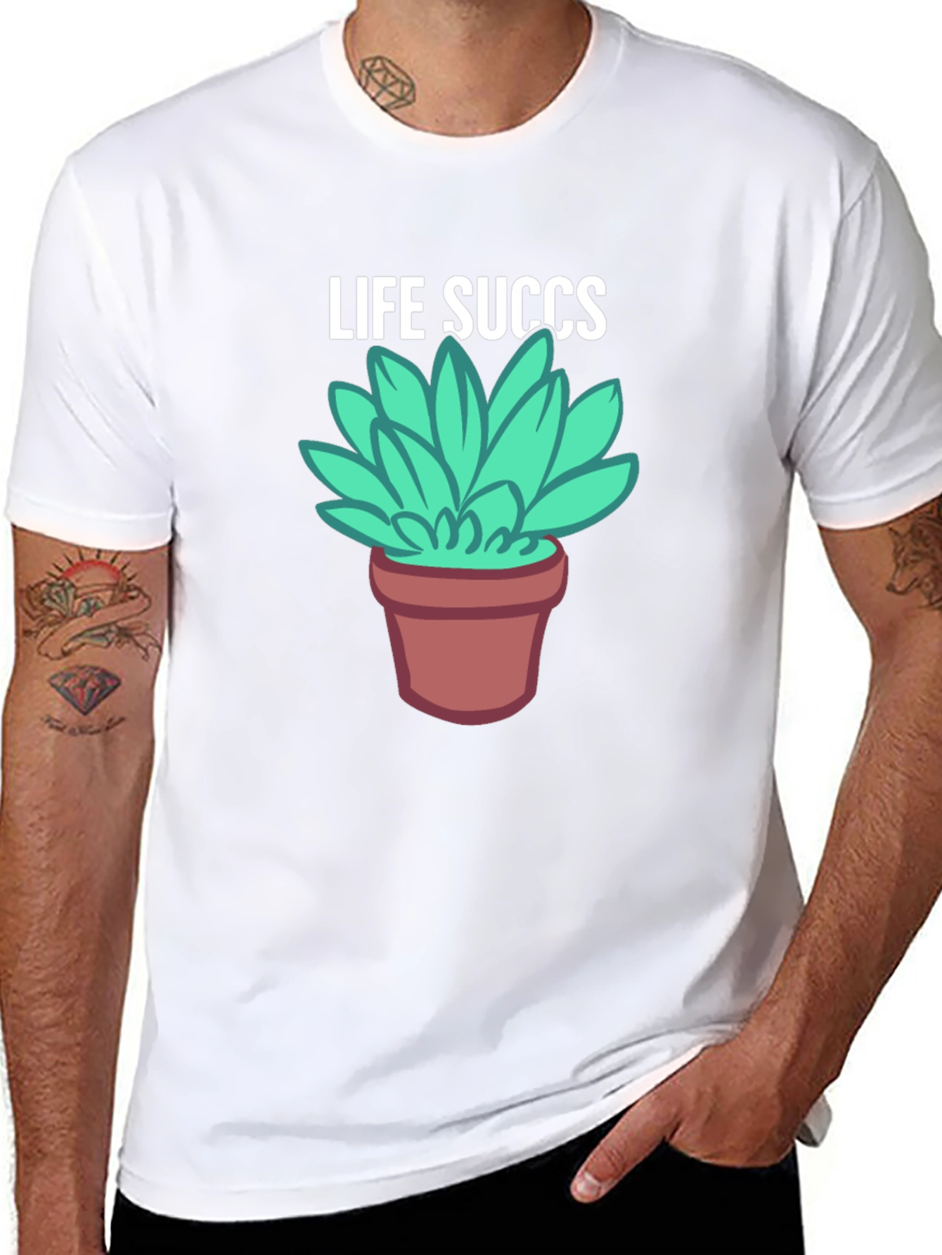 Life Succs Graphic T-Shirt - Unisex Black Tee
