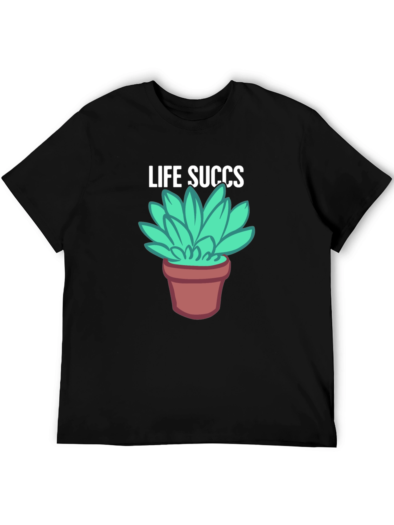 Life Succs Graphic T-Shirt - Unisex Black Tee