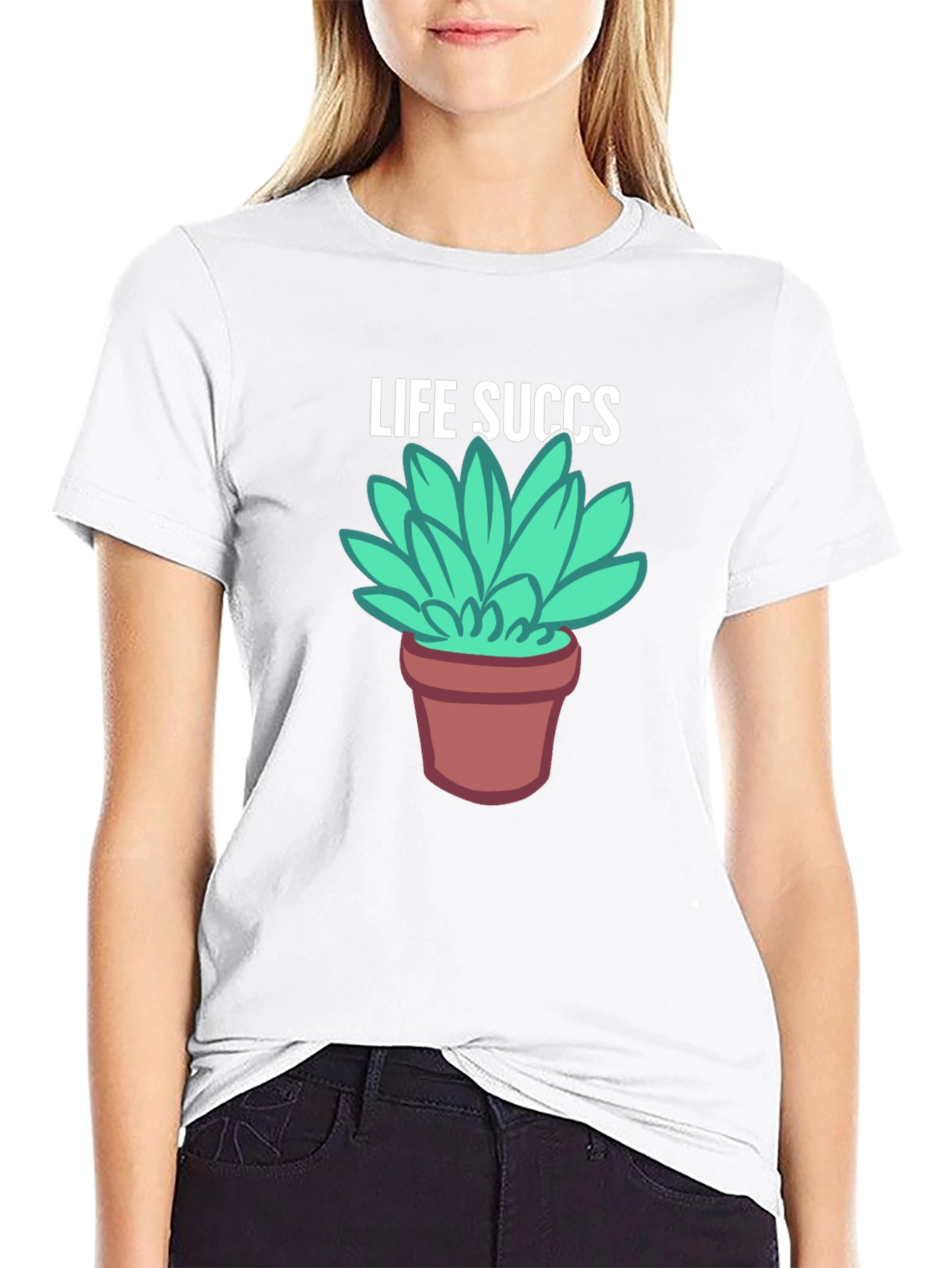Life Succs Graphic T-Shirt - Unisex Black Tee