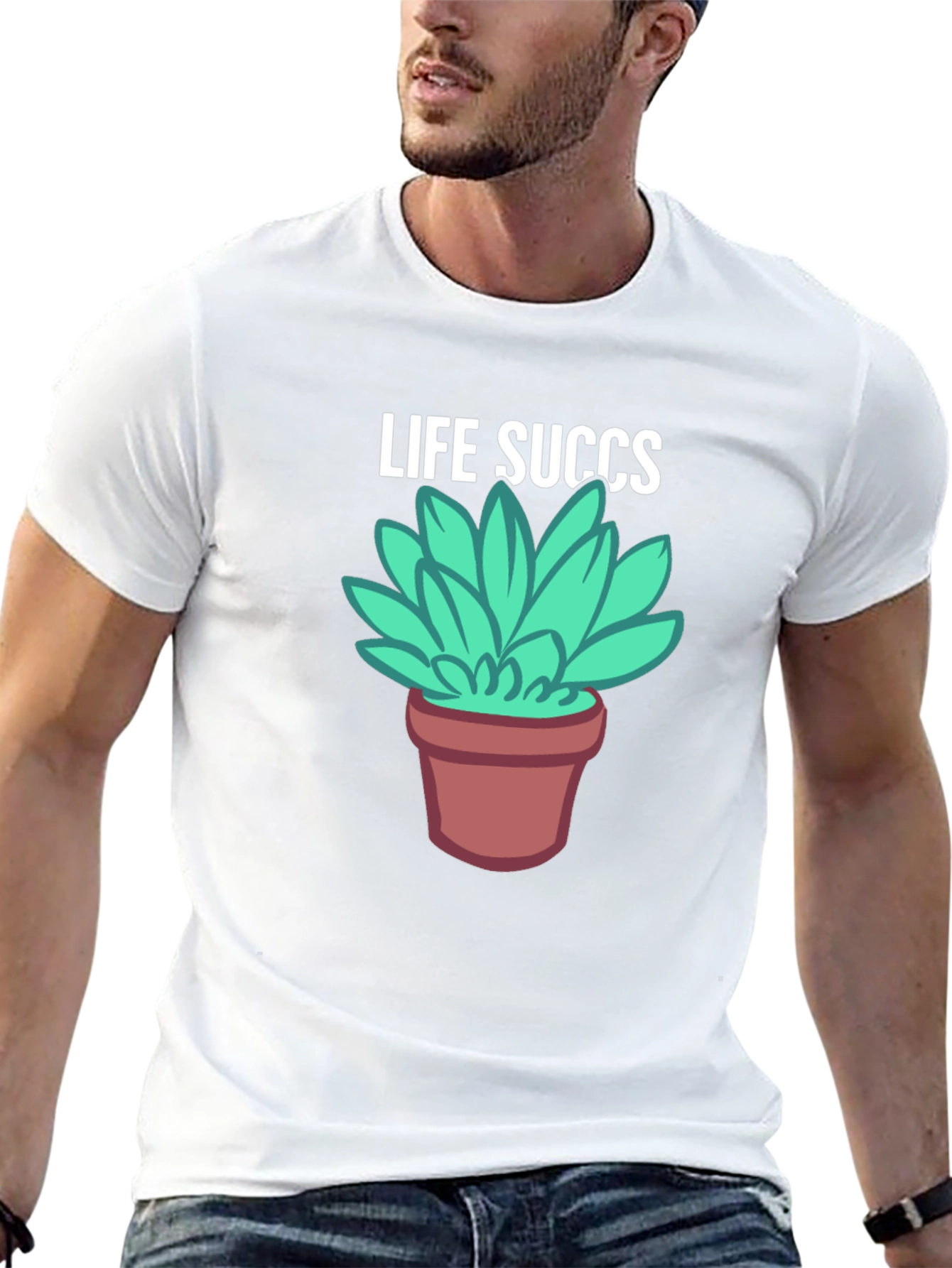 Life Succs Graphic T-Shirt - Unisex Black Tee