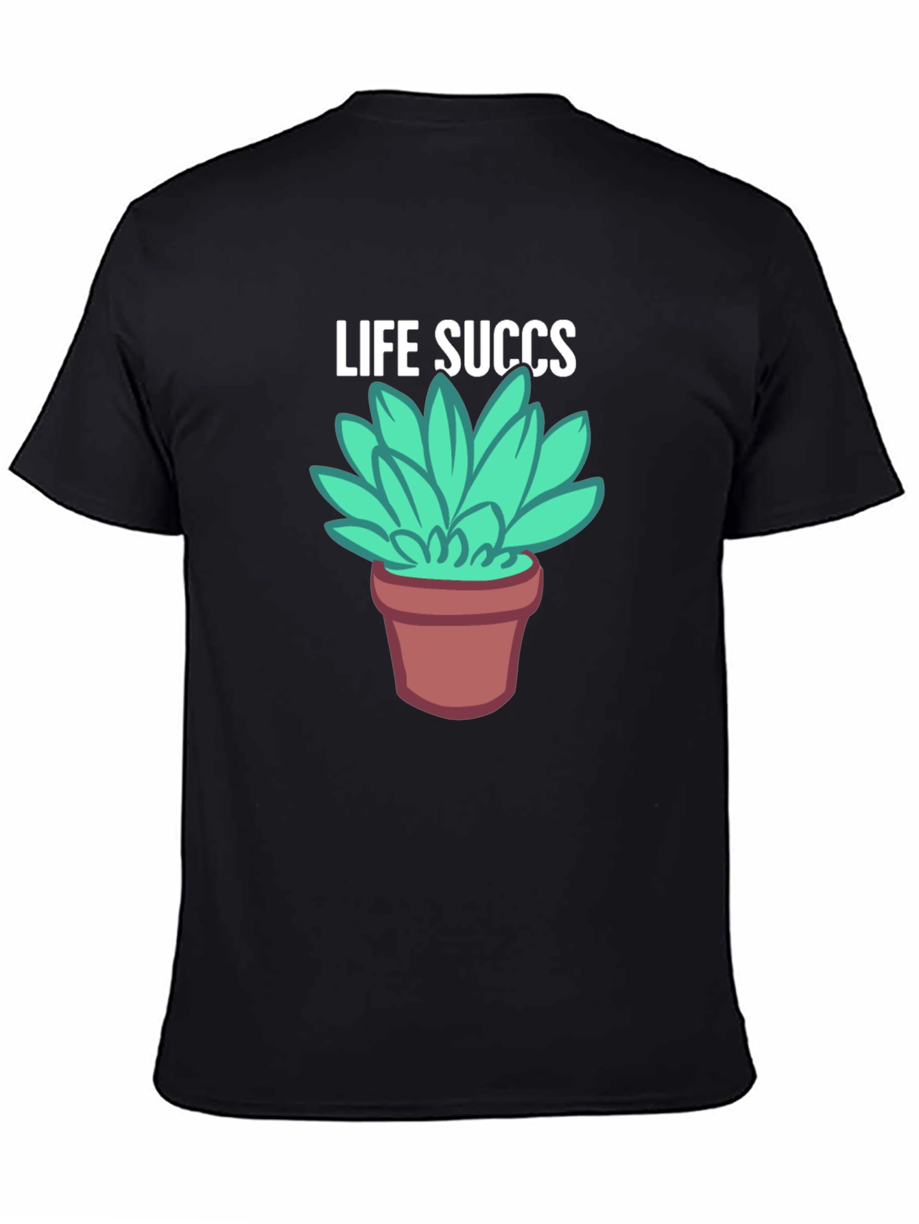 Life Succs Graphic T-Shirt - Unisex Black Tee