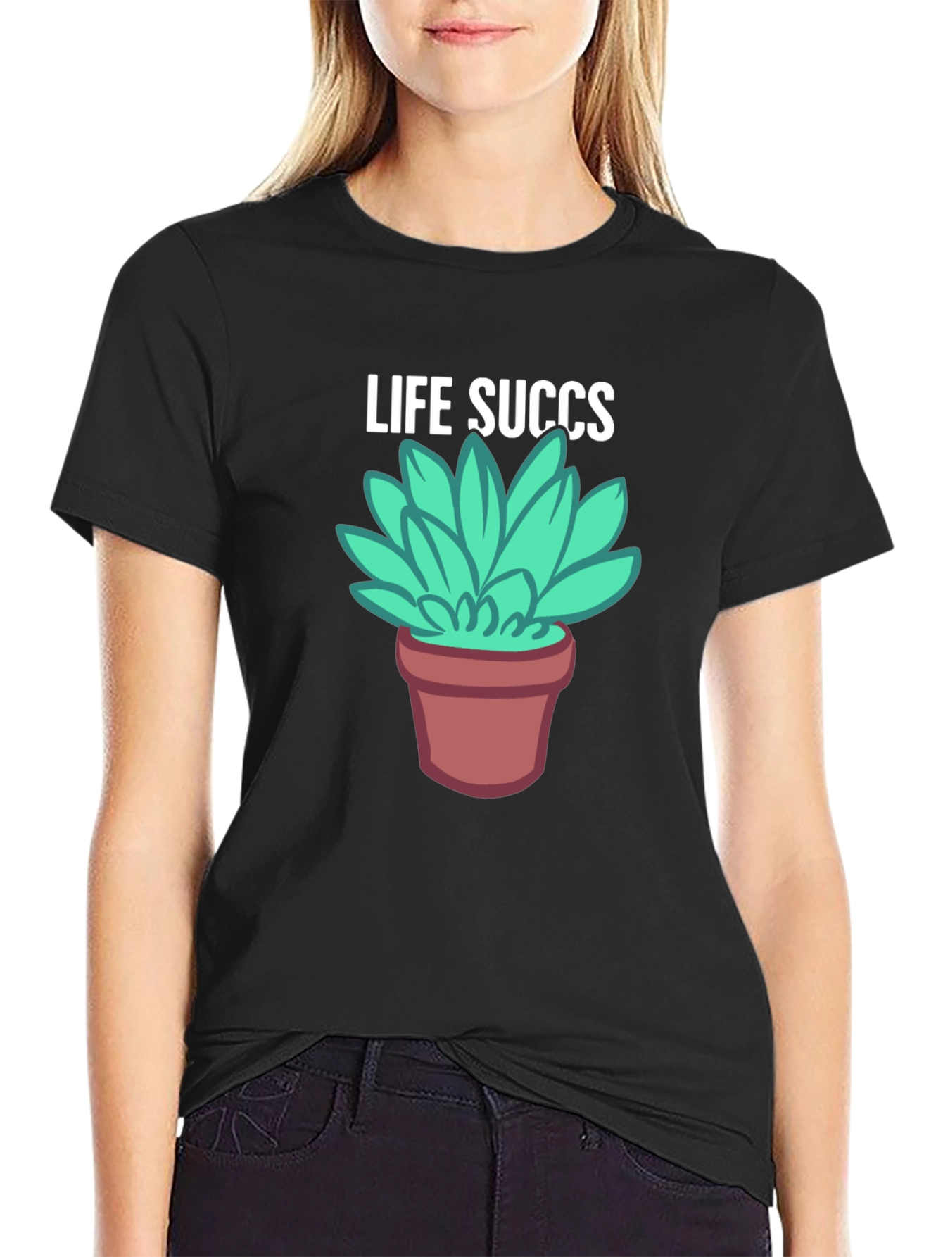 Life Succs Graphic T-Shirt - Unisex Black Tee