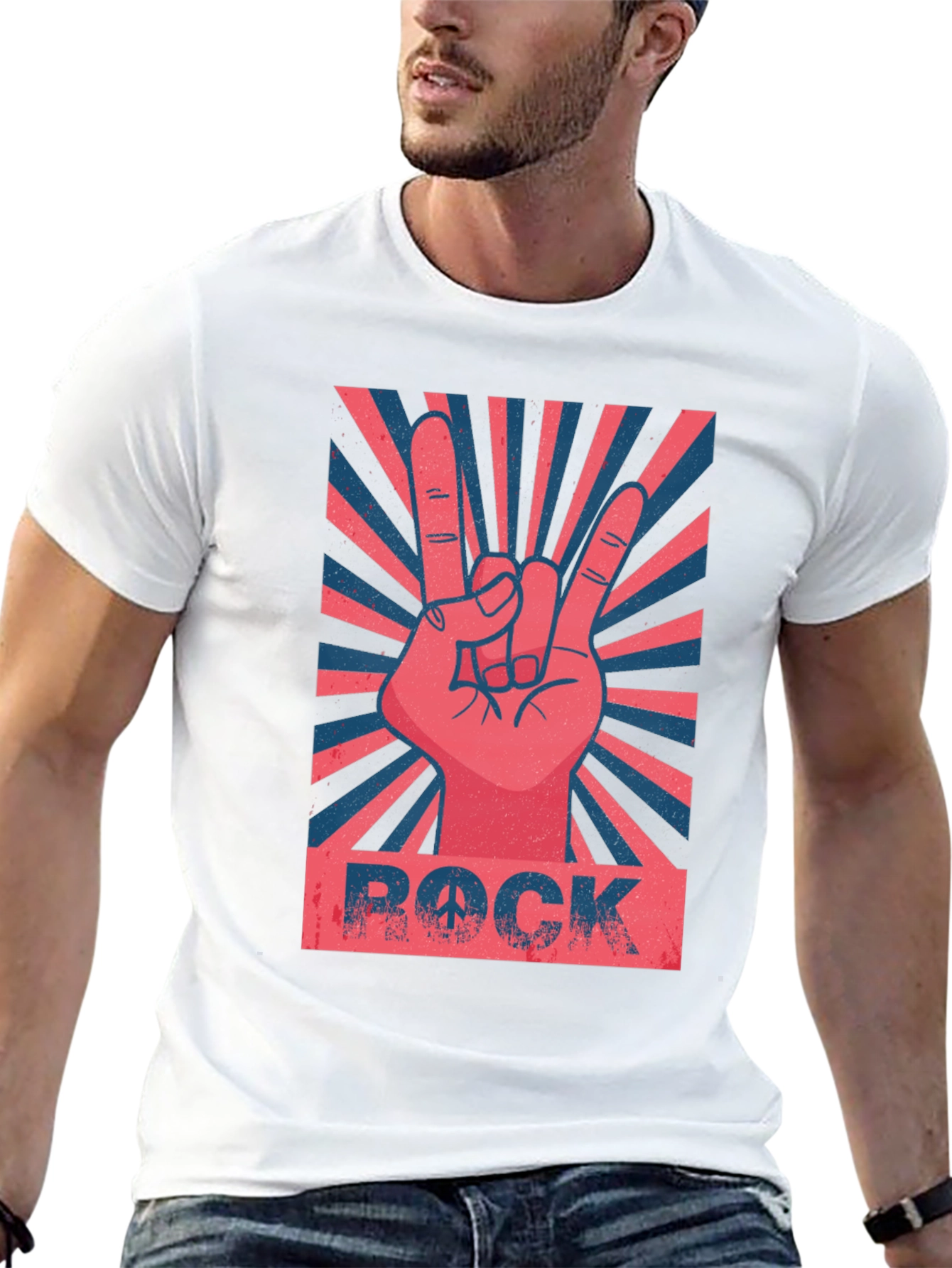 Rock Peace Sign Graphic Tee