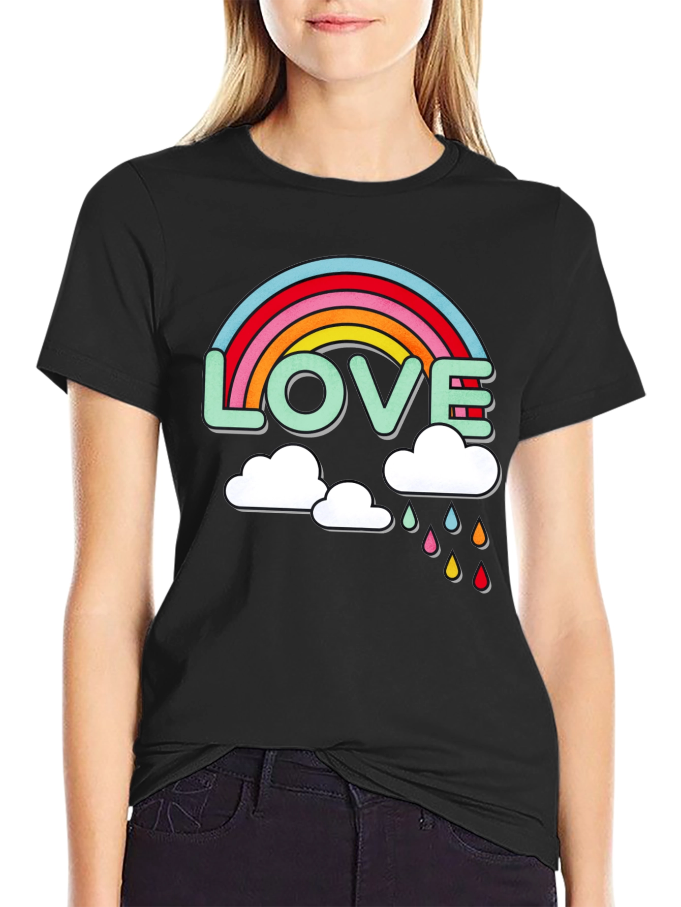 Love Rainbow Graphic T-Shirt