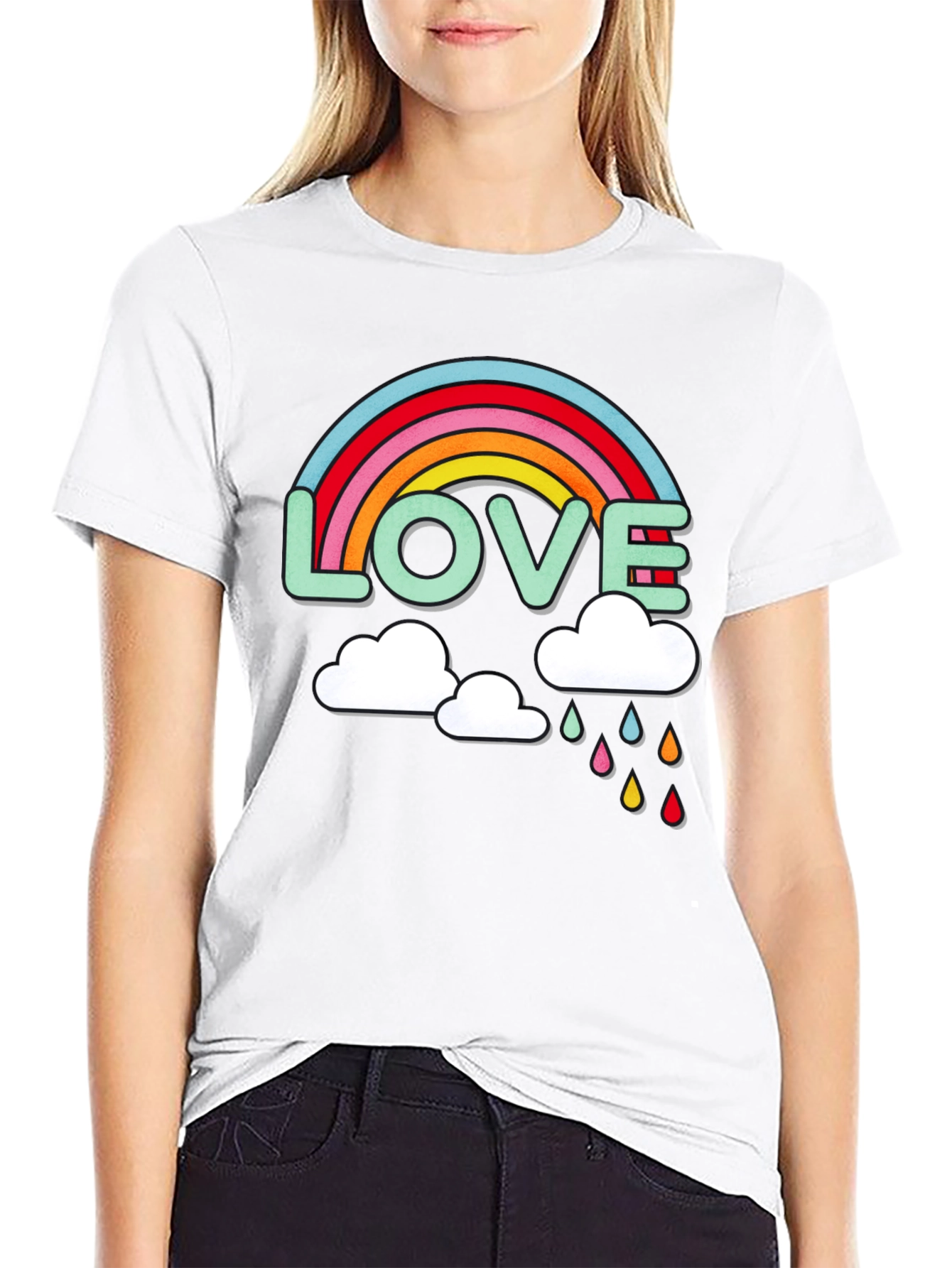 Love Rainbow Graphic T-Shirt