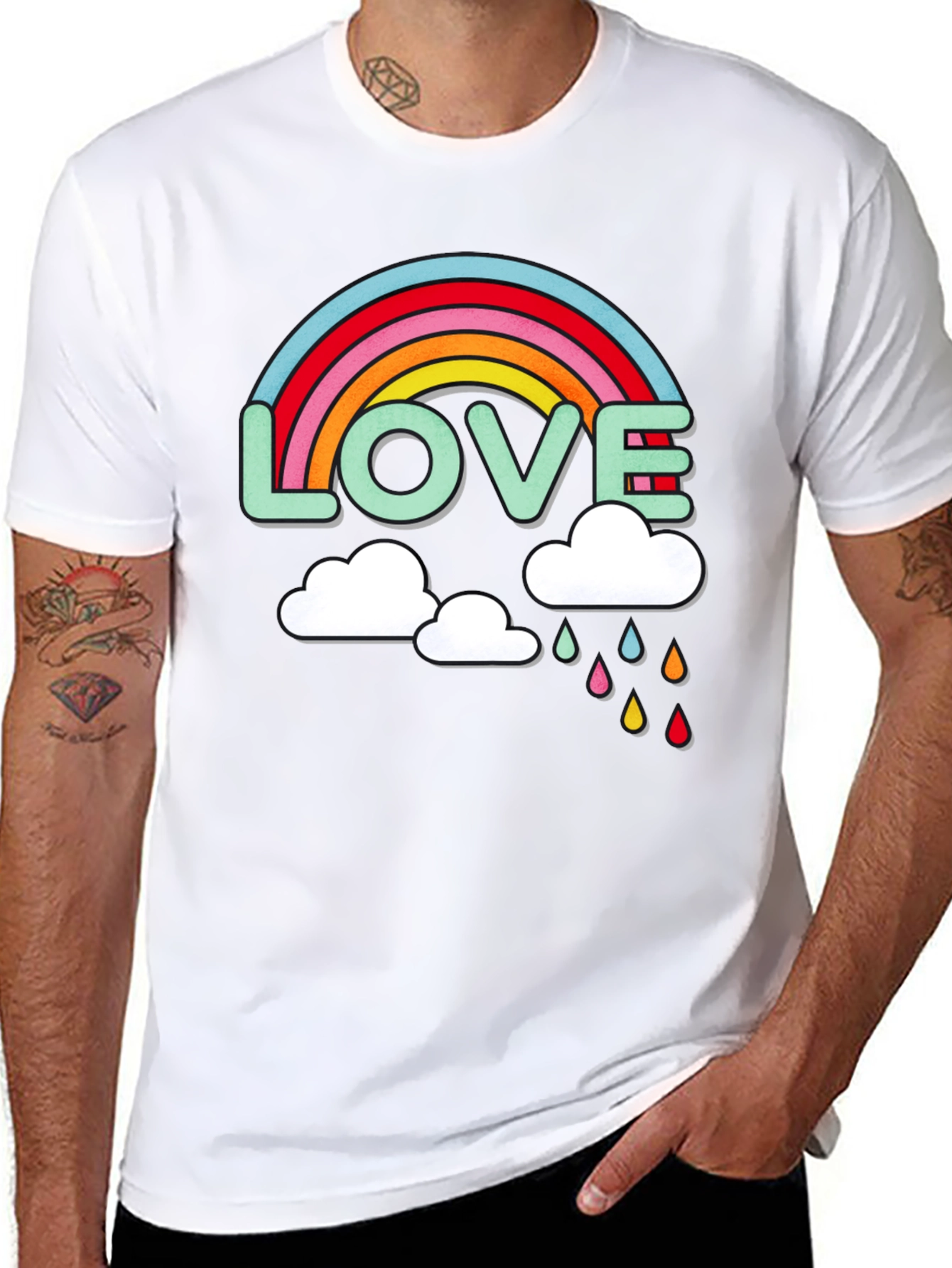 Love Rainbow Graphic T-Shirt