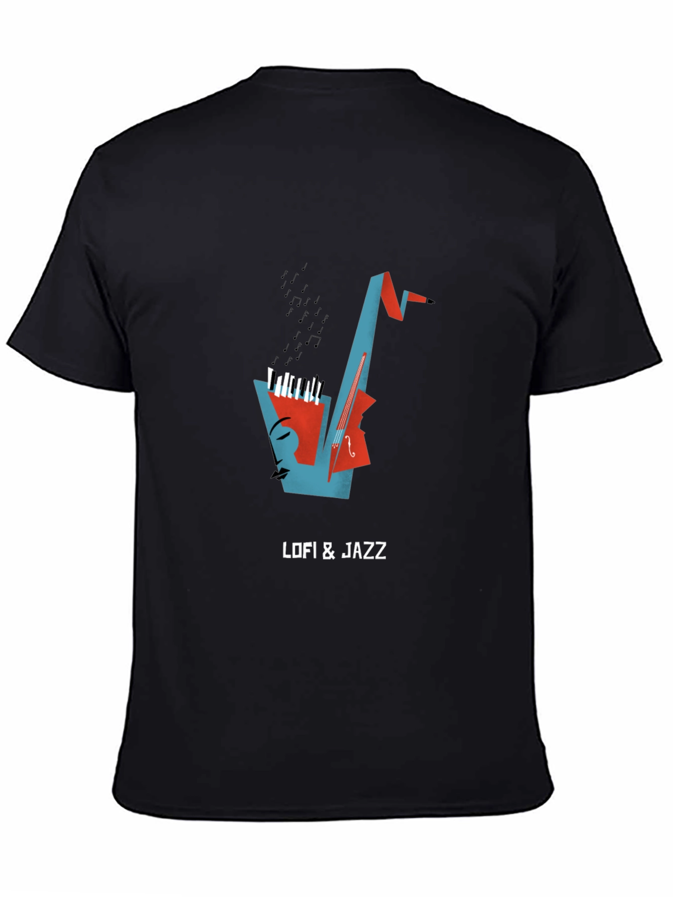 LoFi & Jazz Black Graphic Tee