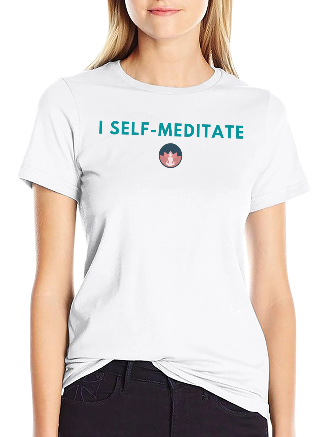 I Self-Meditate Graphic Tee - Black