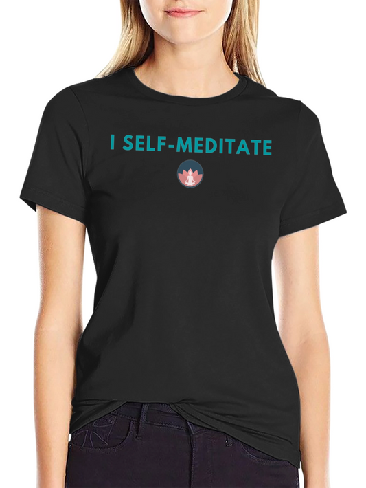 I Self-Meditate Graphic Tee - Black