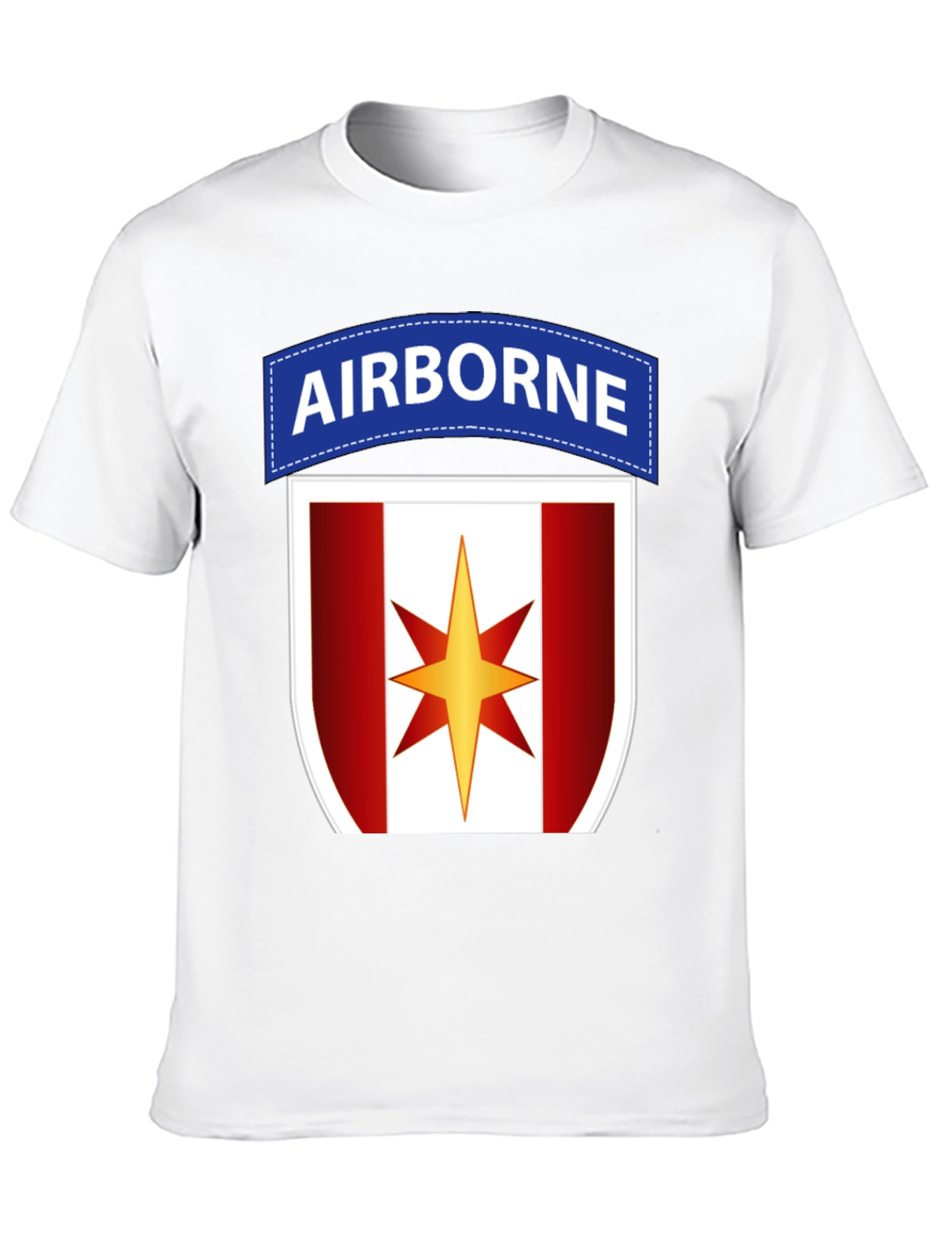 Airborne Military T-Shirt with Star Logo