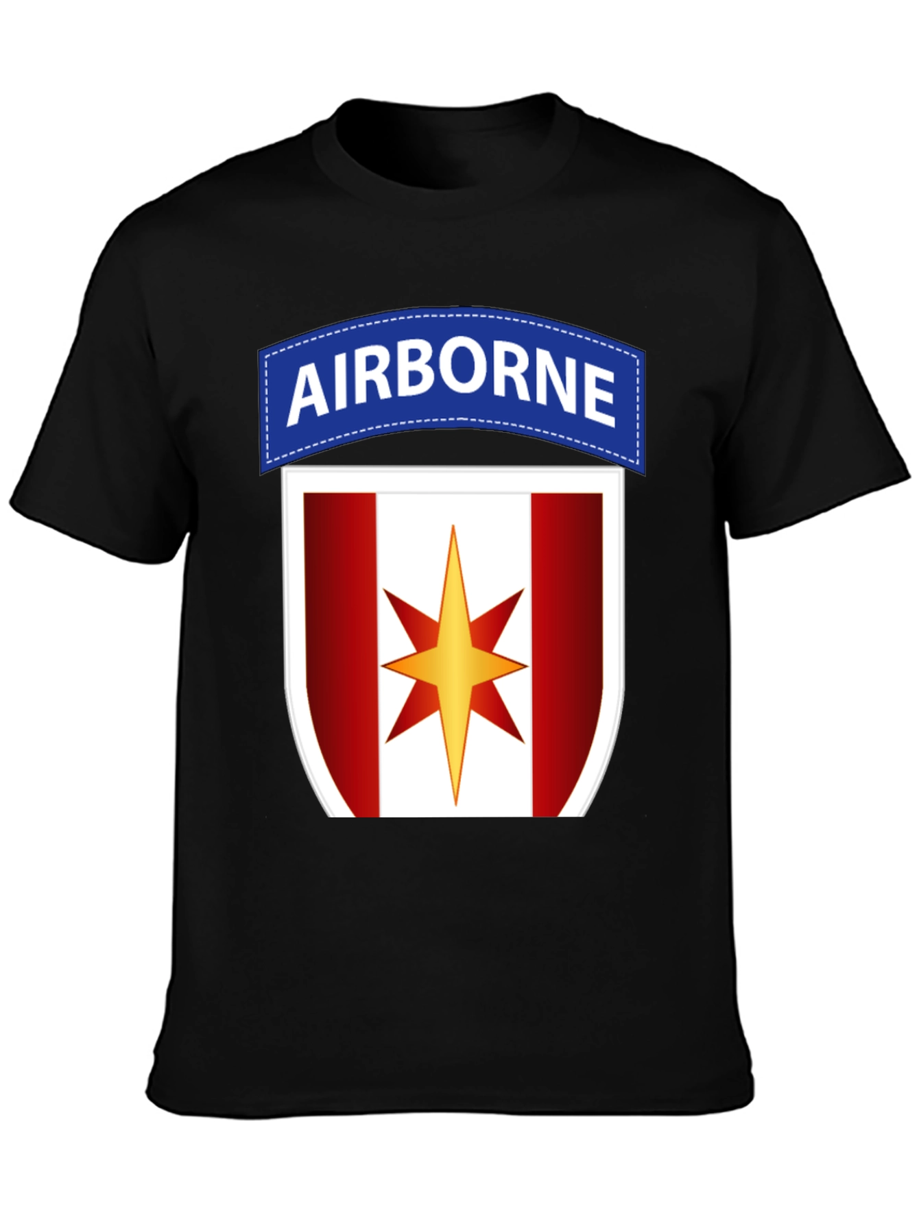 Airborne Military T-Shirt with Star Logo