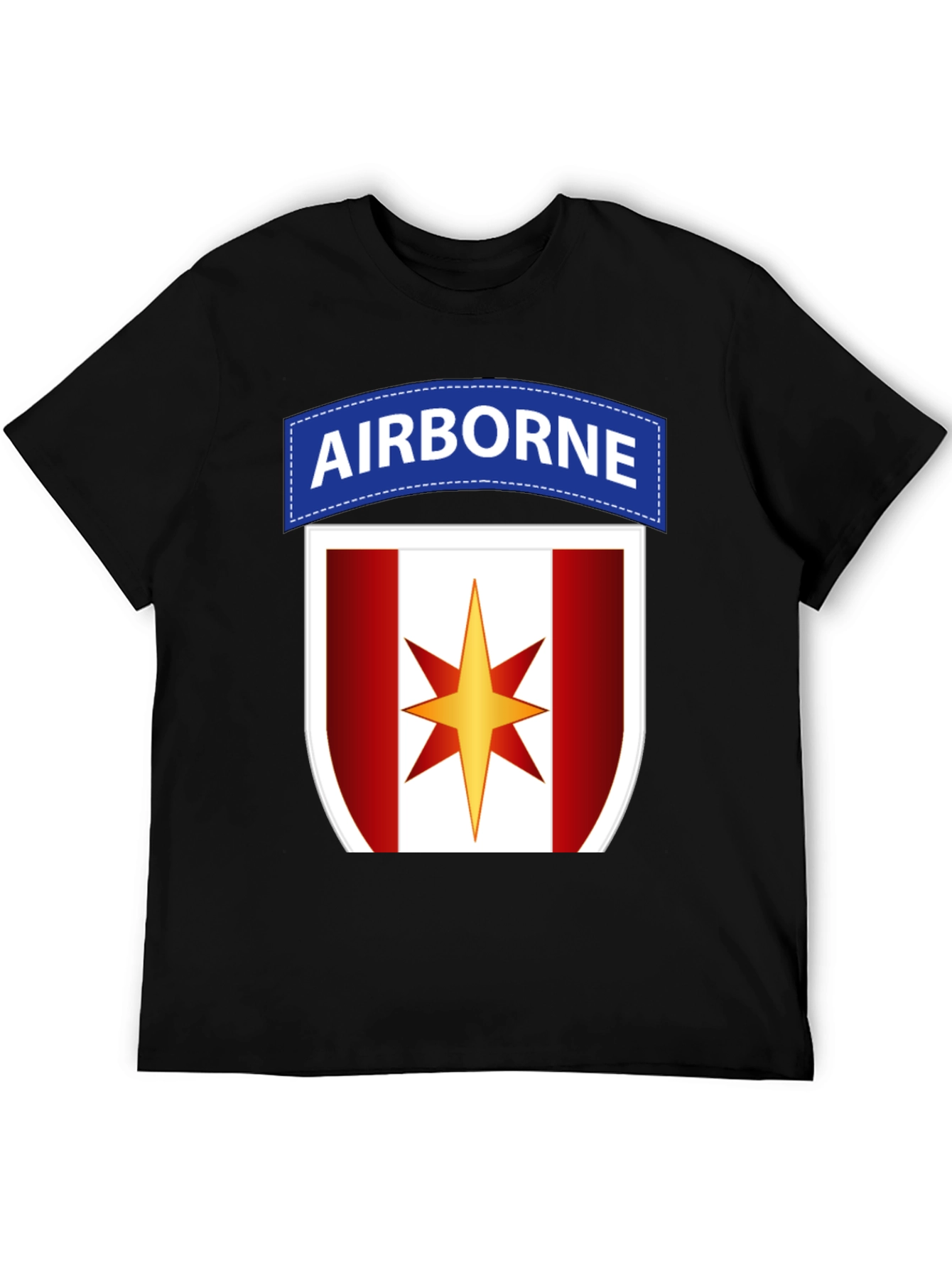 Airborne Military T-Shirt with Star Logo