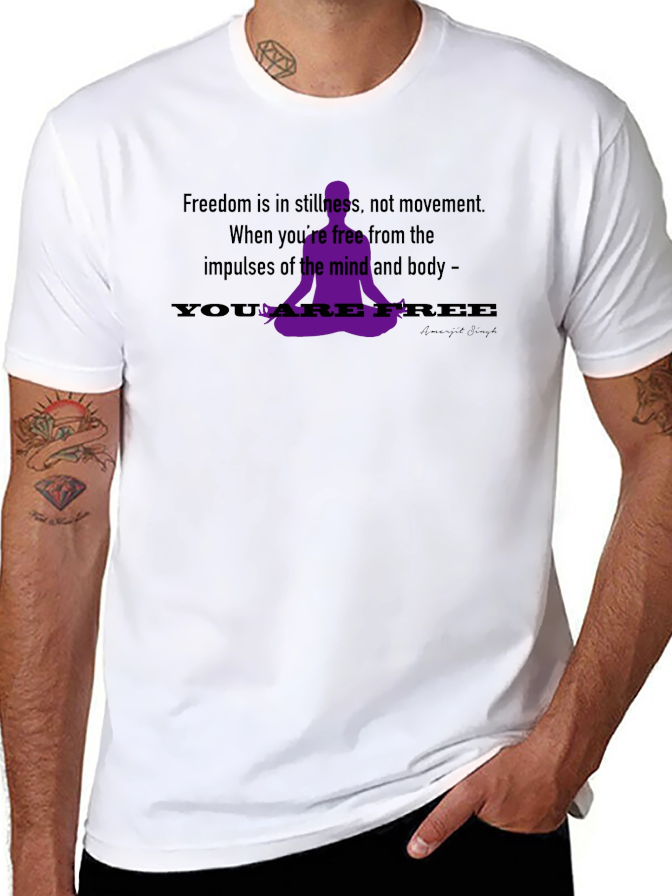Mindfulness T-Shirt - Freedom in Stillness