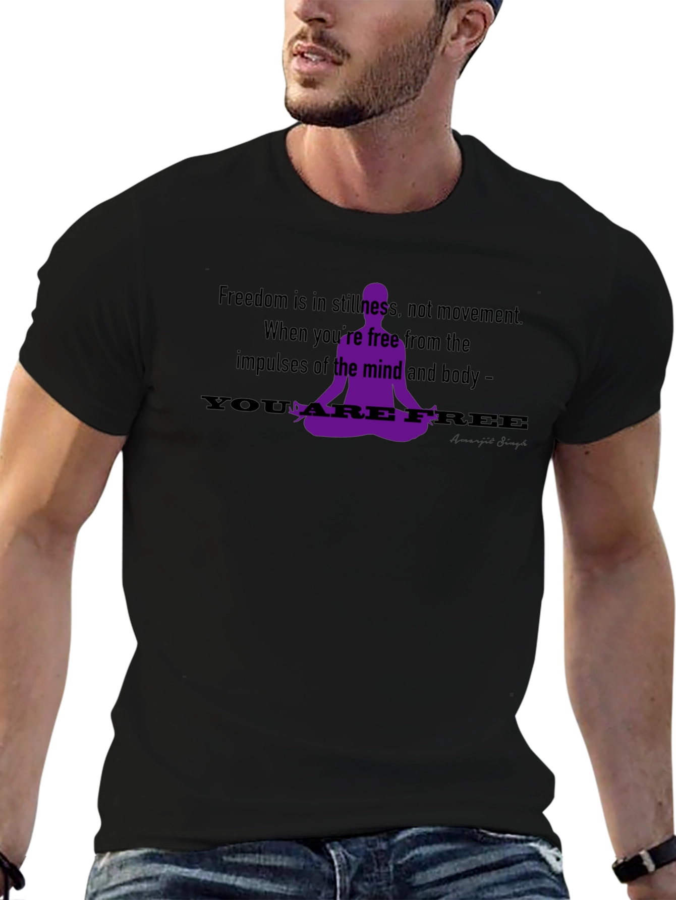 Mindfulness T-Shirt - Freedom in Stillness