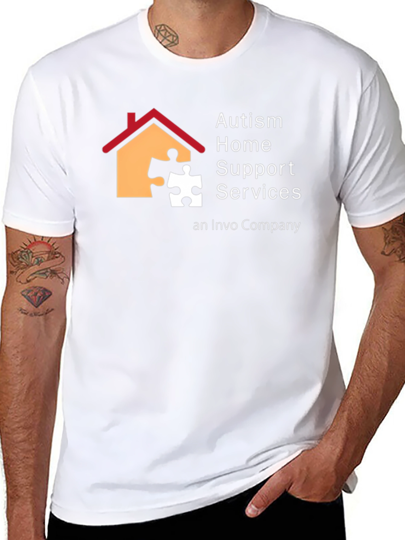 Autism Home Support Services Black Tee