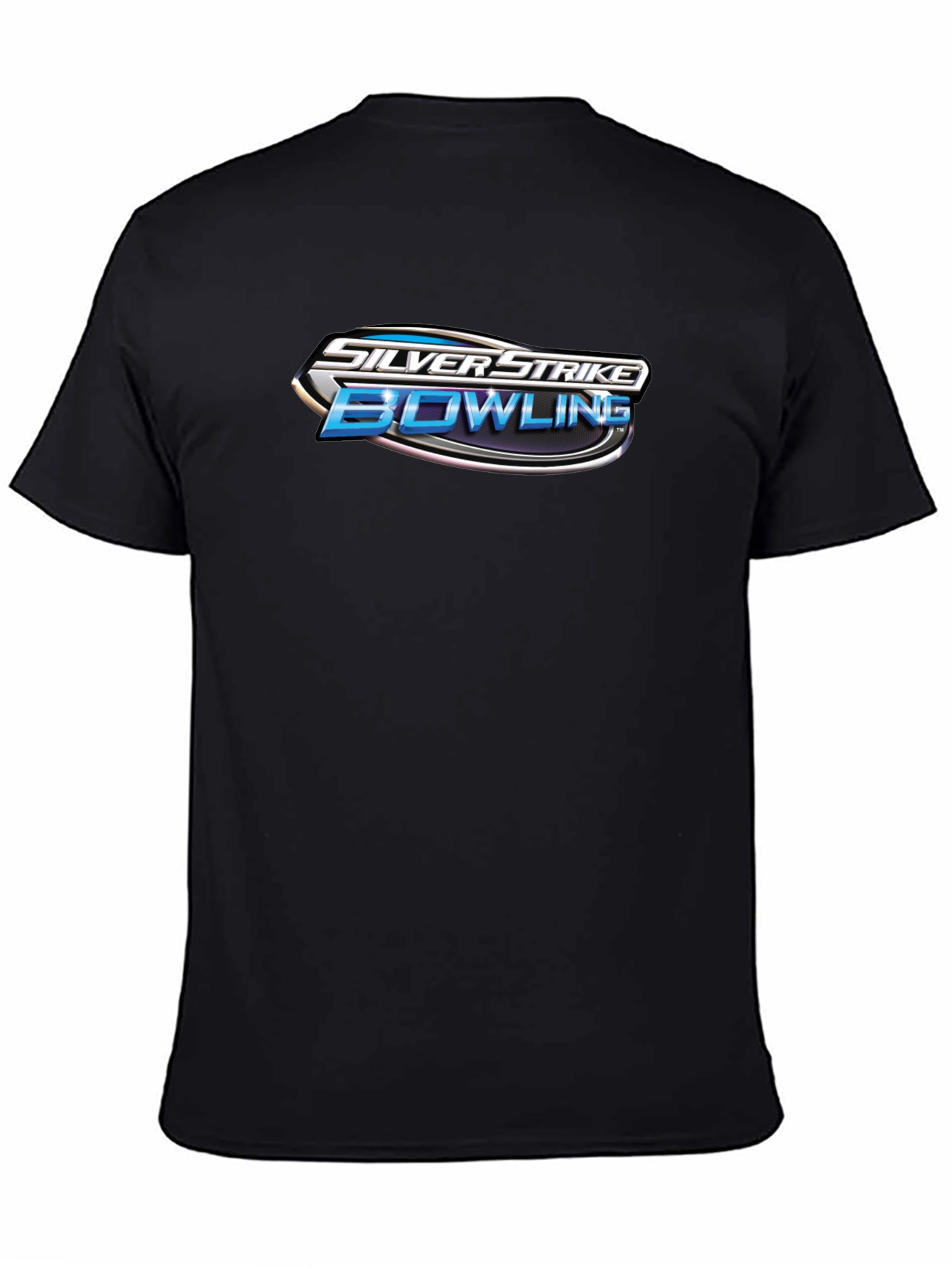 Silver Strike Bowling Black T-Shirt