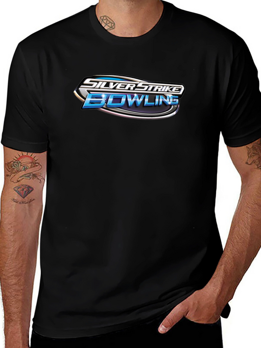 Silver Strike Bowling Black T-Shirt