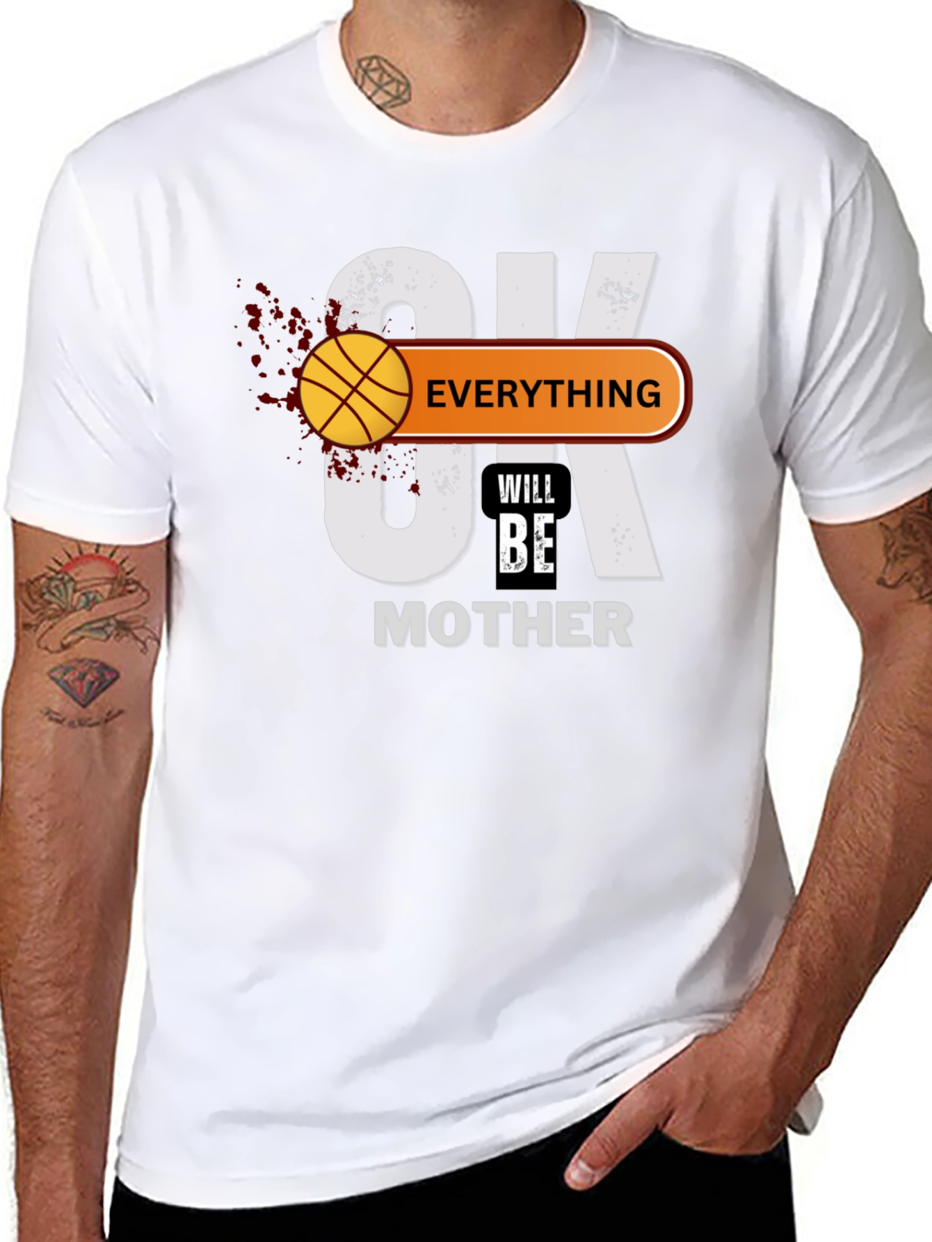 Basketball Mothers Day Graphic T-Shirt
