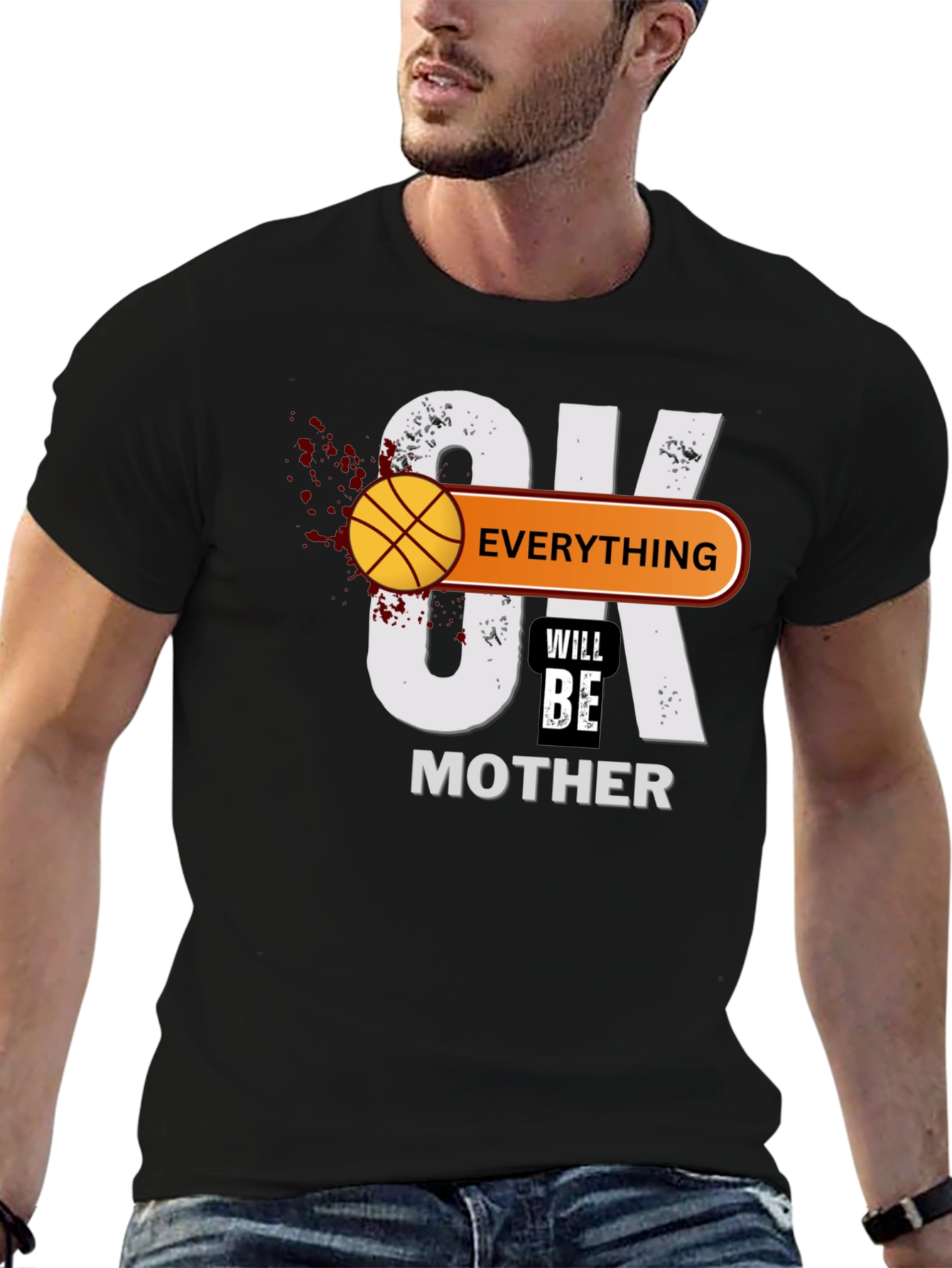Basketball Mothers Day Graphic T-Shirt