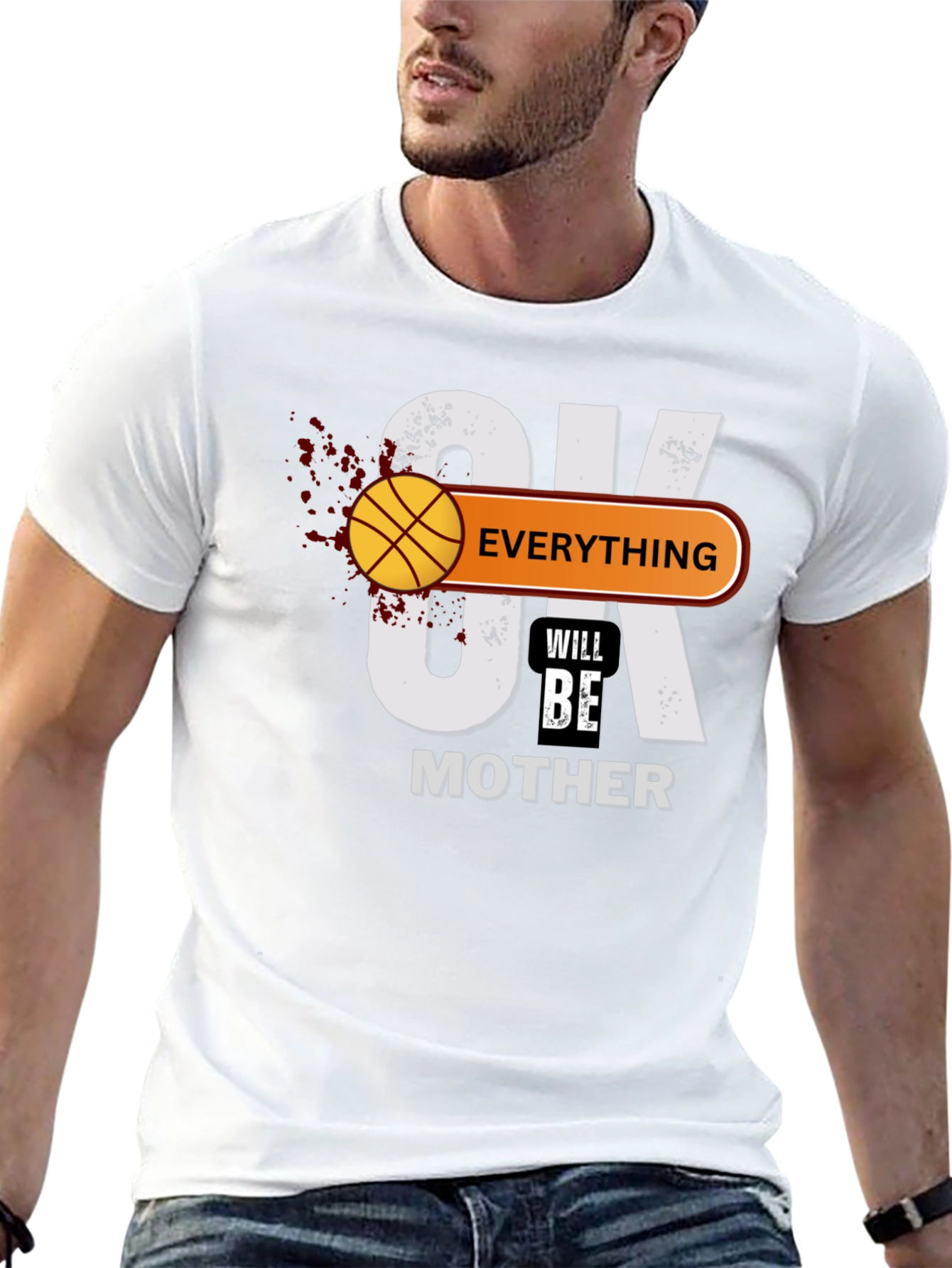 Basketball Mothers Day Graphic T-Shirt
