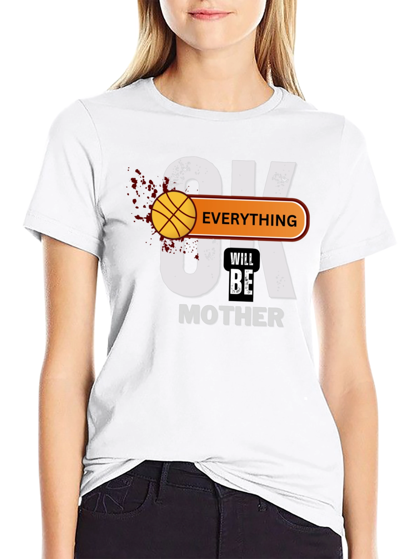 Basketball Mothers Day Graphic T-Shirt