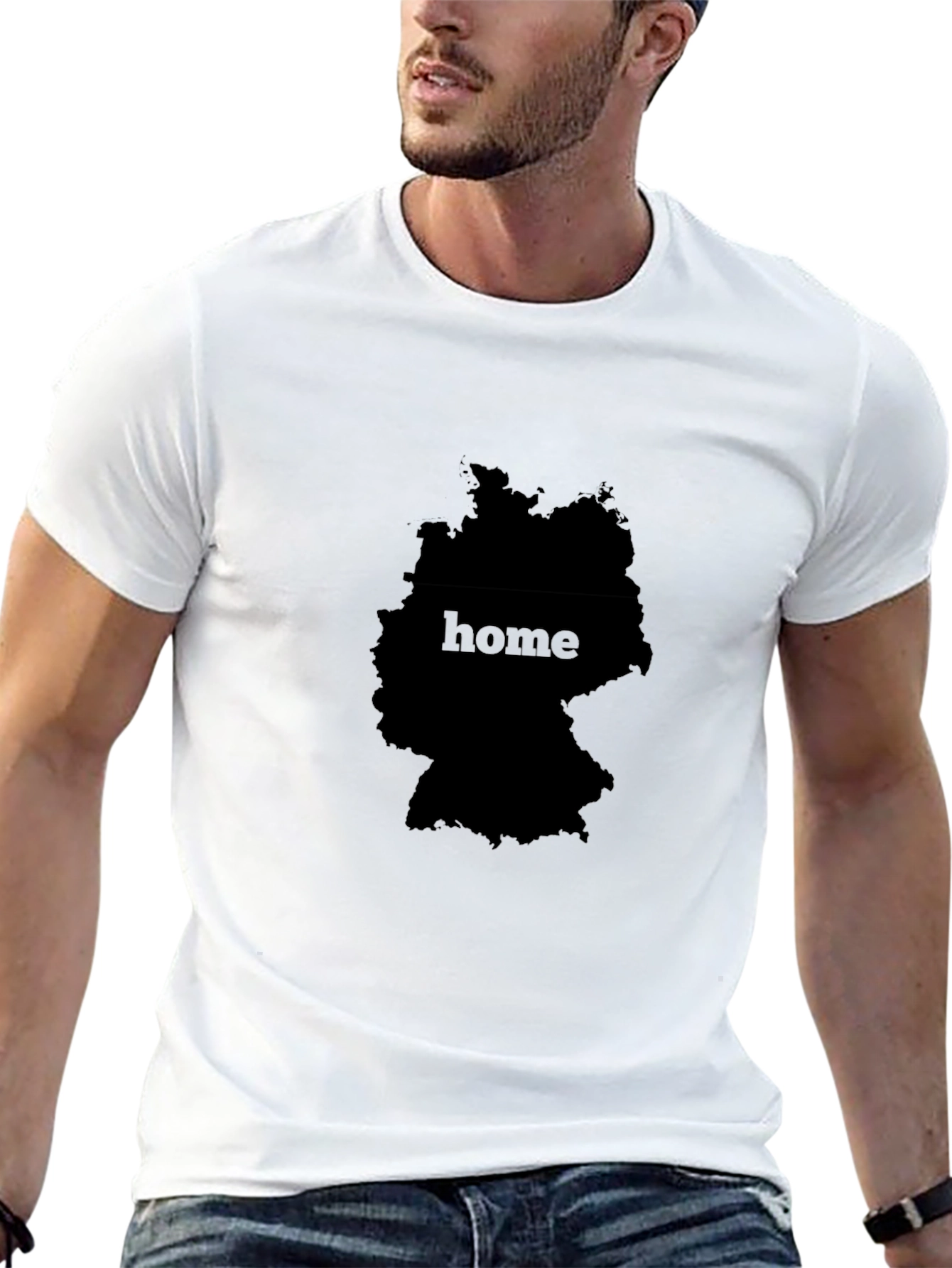 Germany Home Map Black T-Shirt