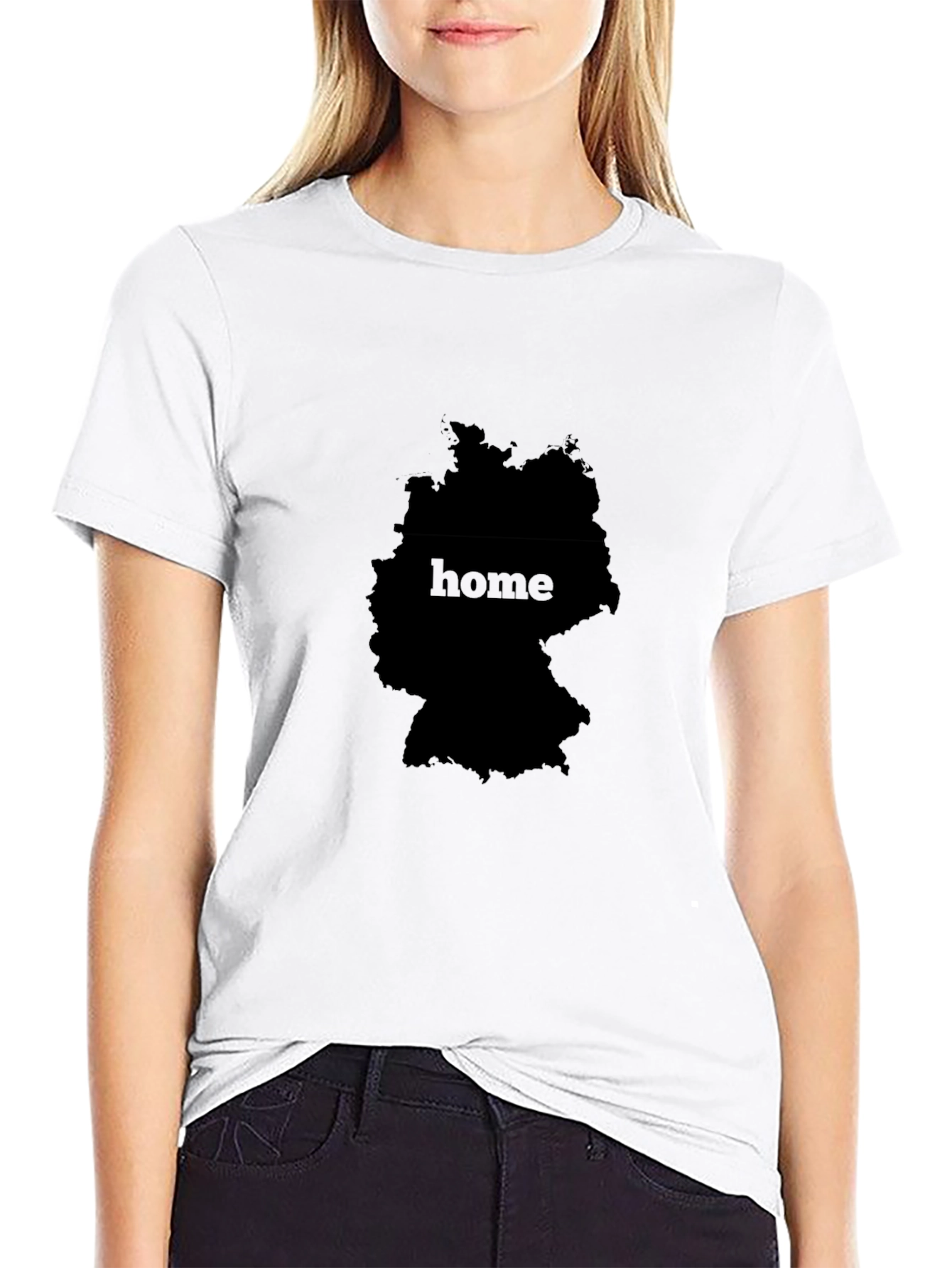 Germany Home Map Black T-Shirt