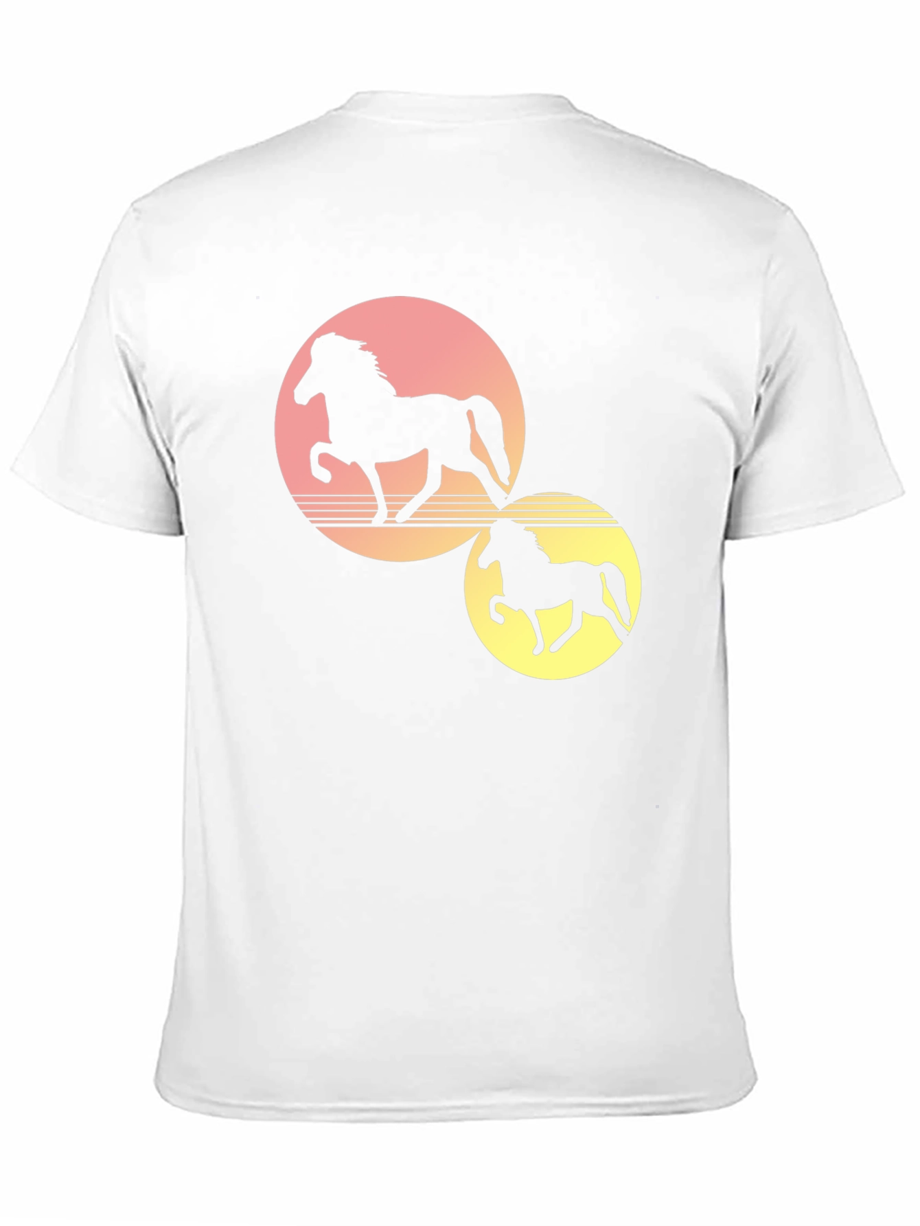 Sunset Horse Graphic Tee - Black