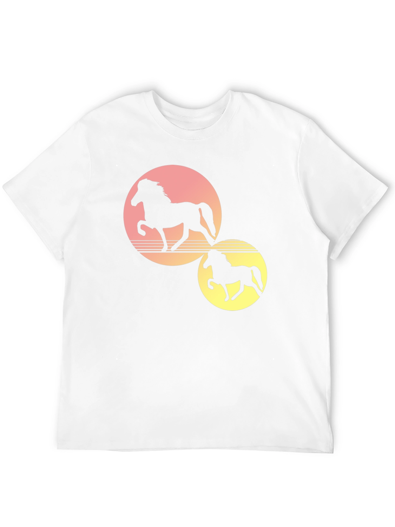 Sunset Horse Graphic Tee - Black