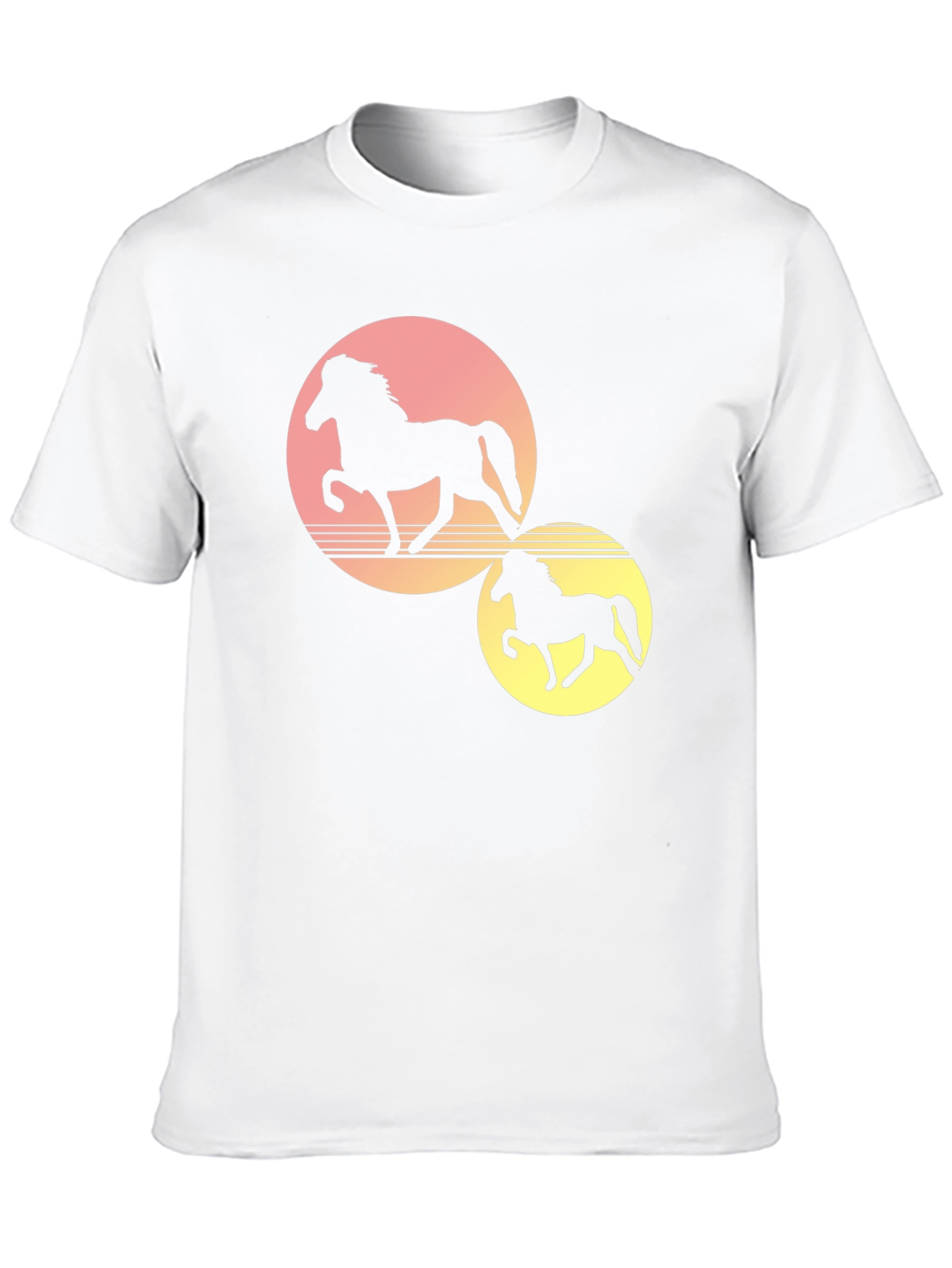 Sunset Horse Graphic Tee - Black