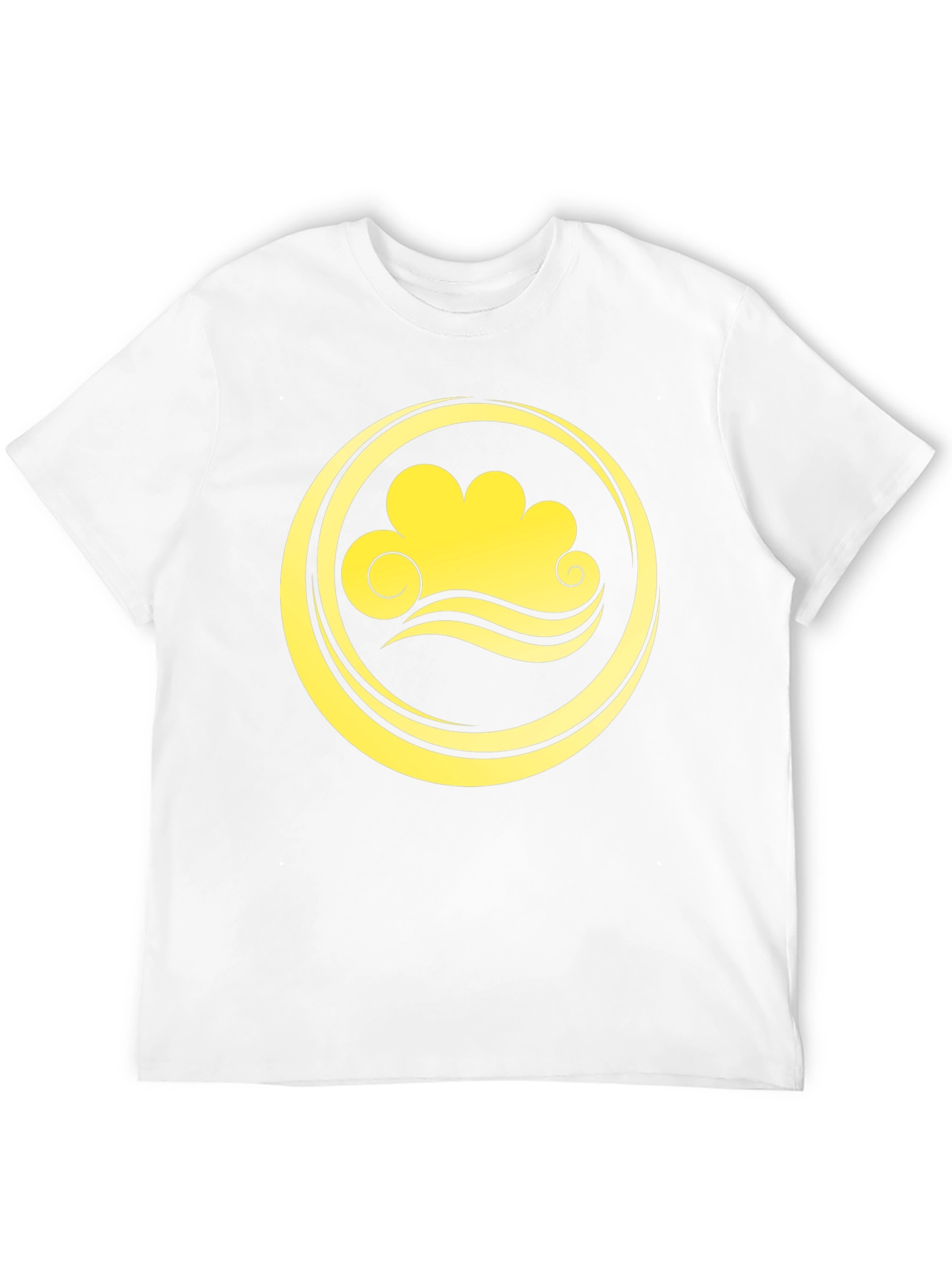 Cloud and Wave Graphic Tee - Black