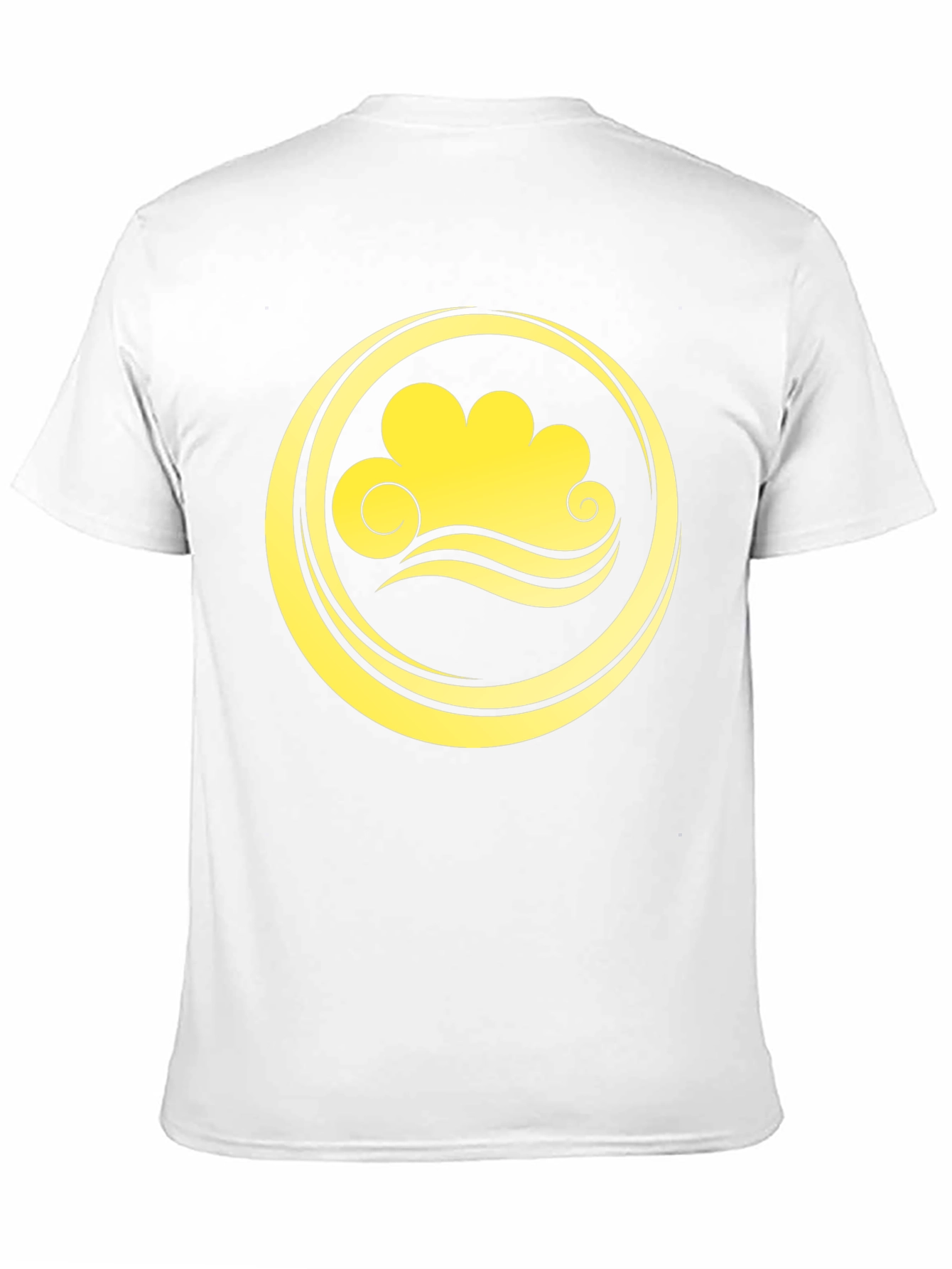 Cloud and Wave Graphic Tee - Black