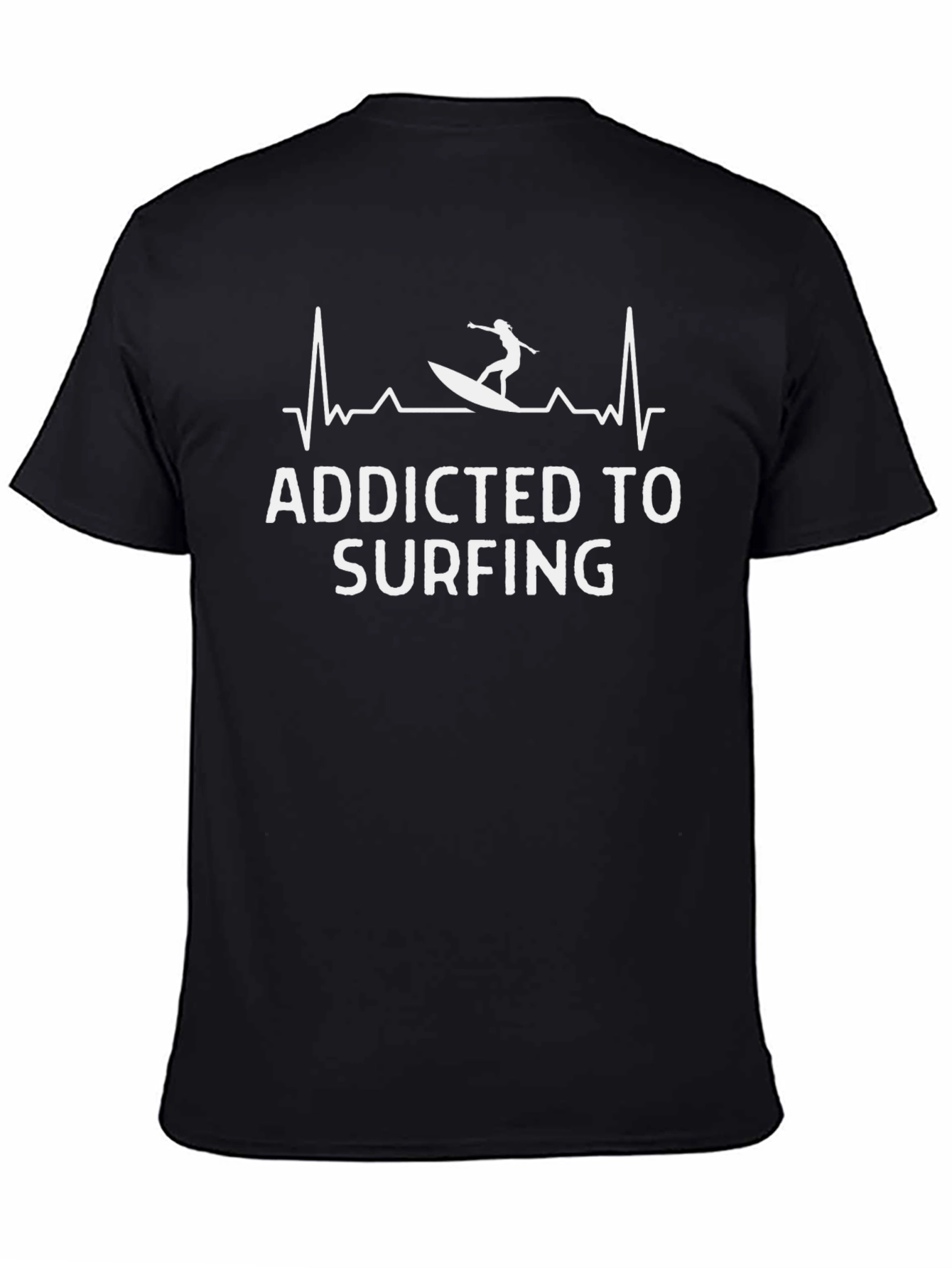 Addicted to Surfing T-Shirt - Black