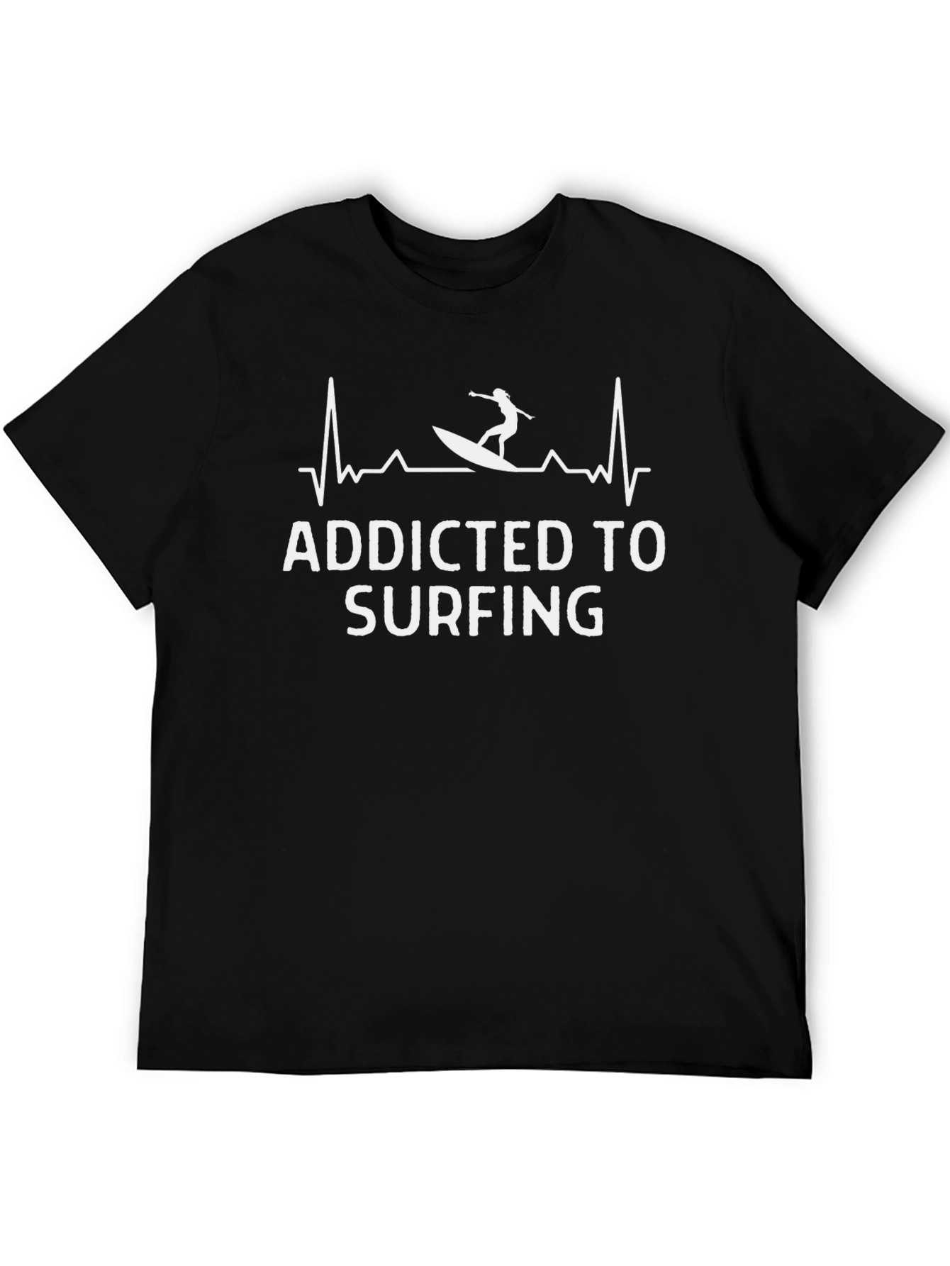 Addicted to Surfing T-Shirt - Black