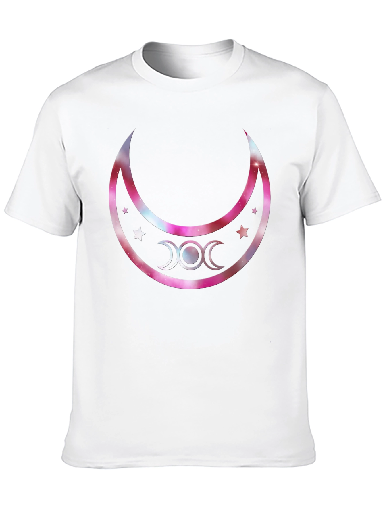 Triple Moon Goddess Graphic T-Shirt - Black