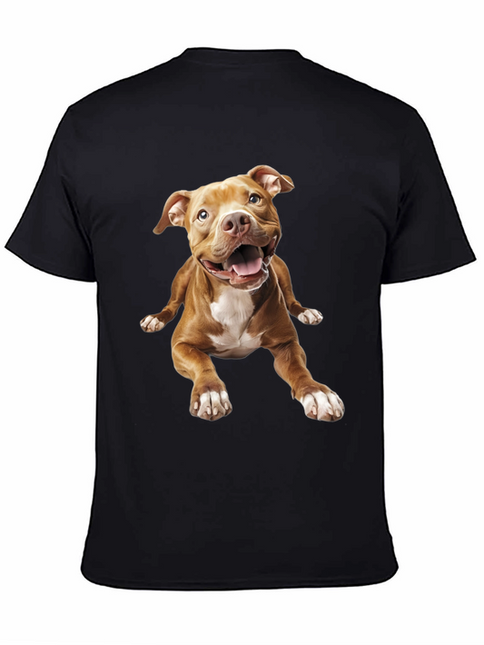 Dog Graphic Tee - Black Cotton Blend