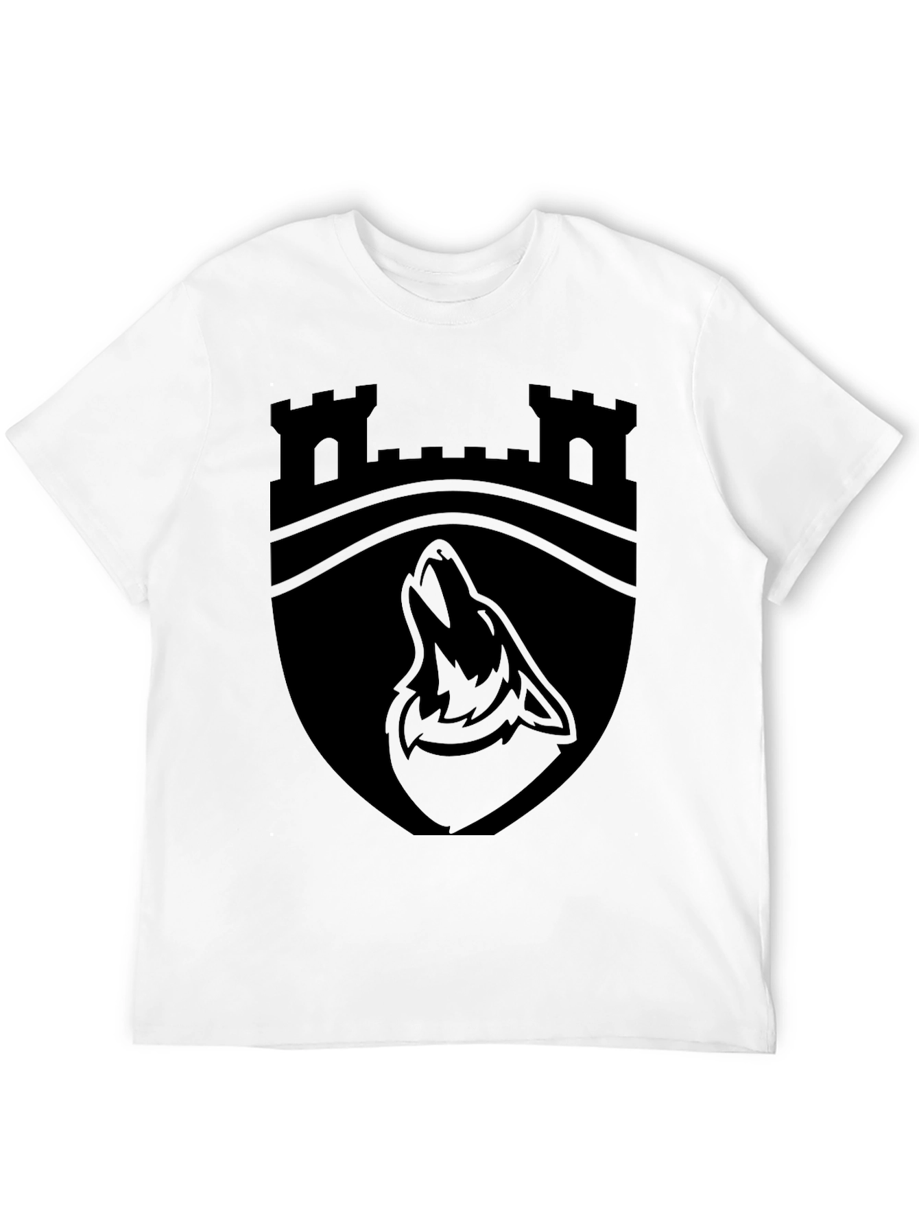 Castle Wolf Crest Black T-Shirt