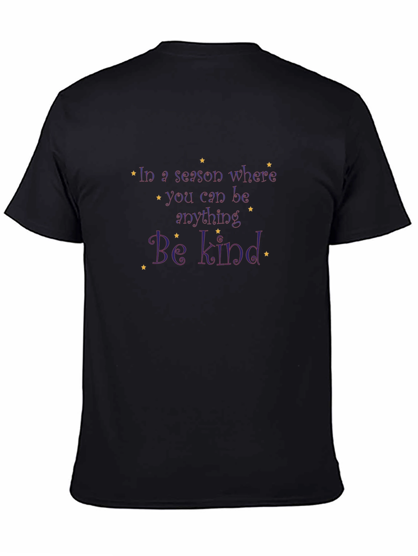 Be Kind Graphic T-Shirt - Soft Black Cotton Blend