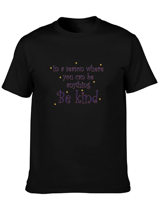 Be Kind Graphic T-Shirt - Soft Black Cotton Blend