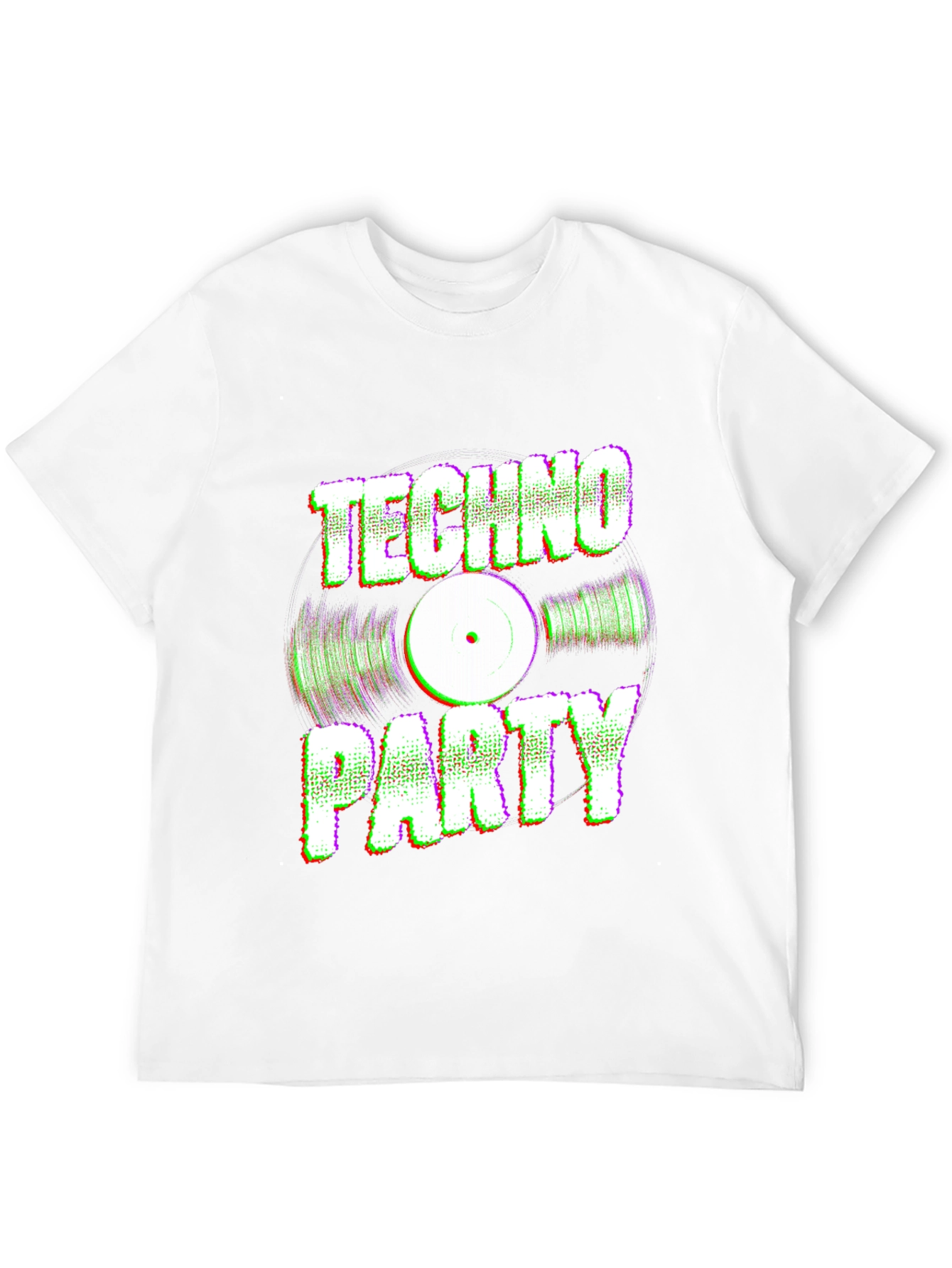 Techno Party Graphic Tee - Black