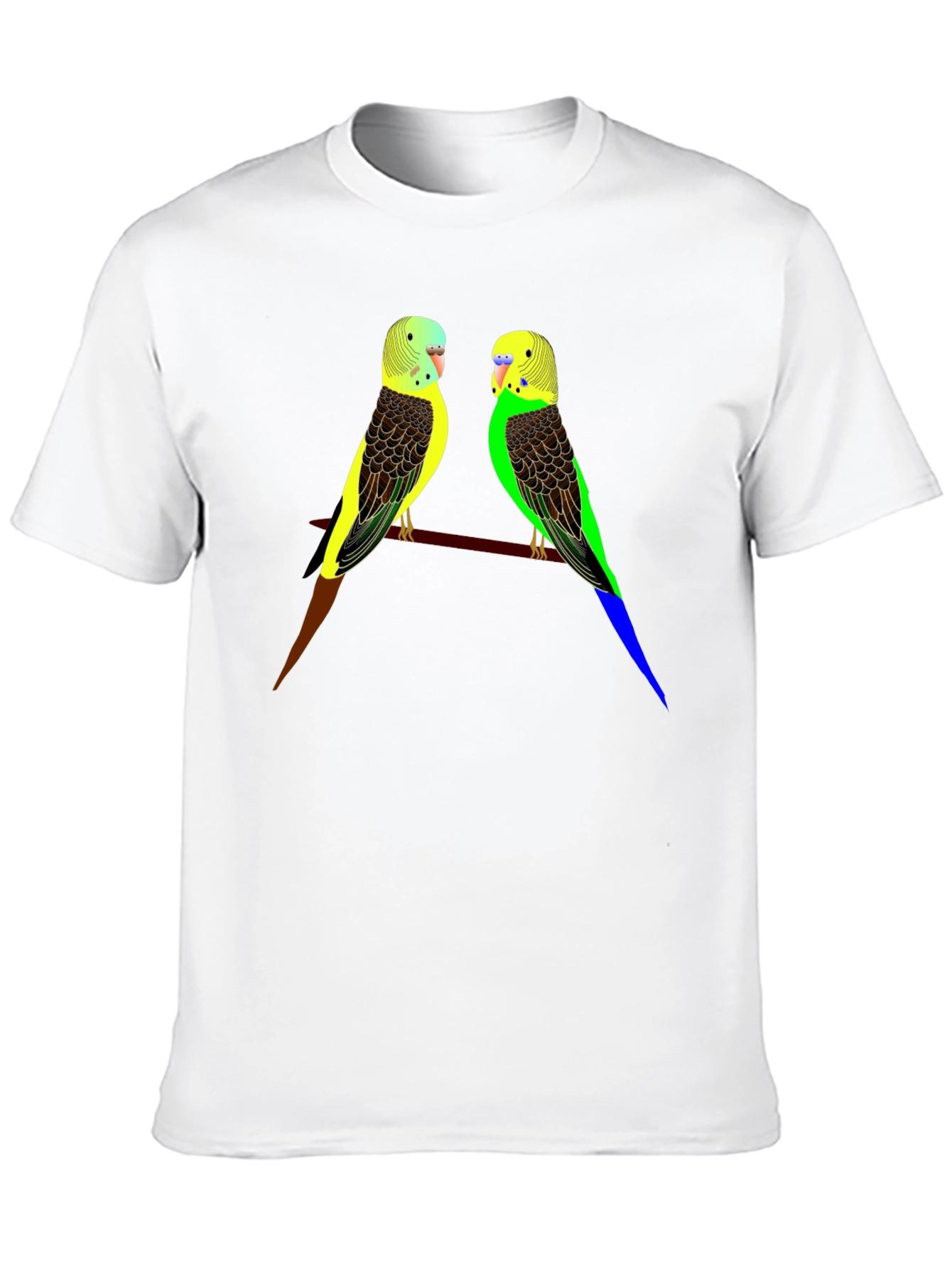 Parakeet Bird Graphic Tee - Stylish Comfort
